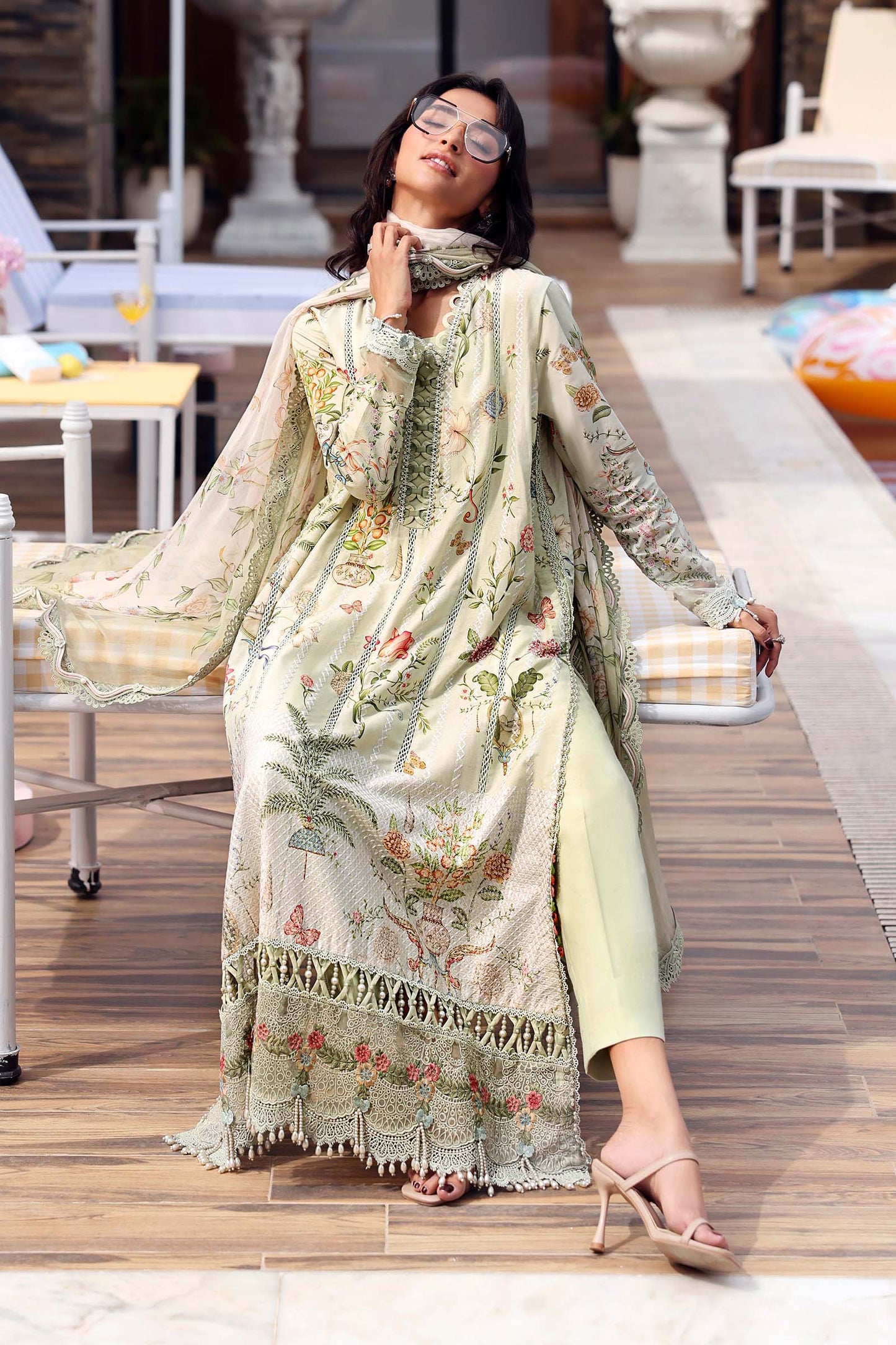 MPT-3004-B | Maria B  | Mprints Sun Club Eid Edit Lawn Collection 2026