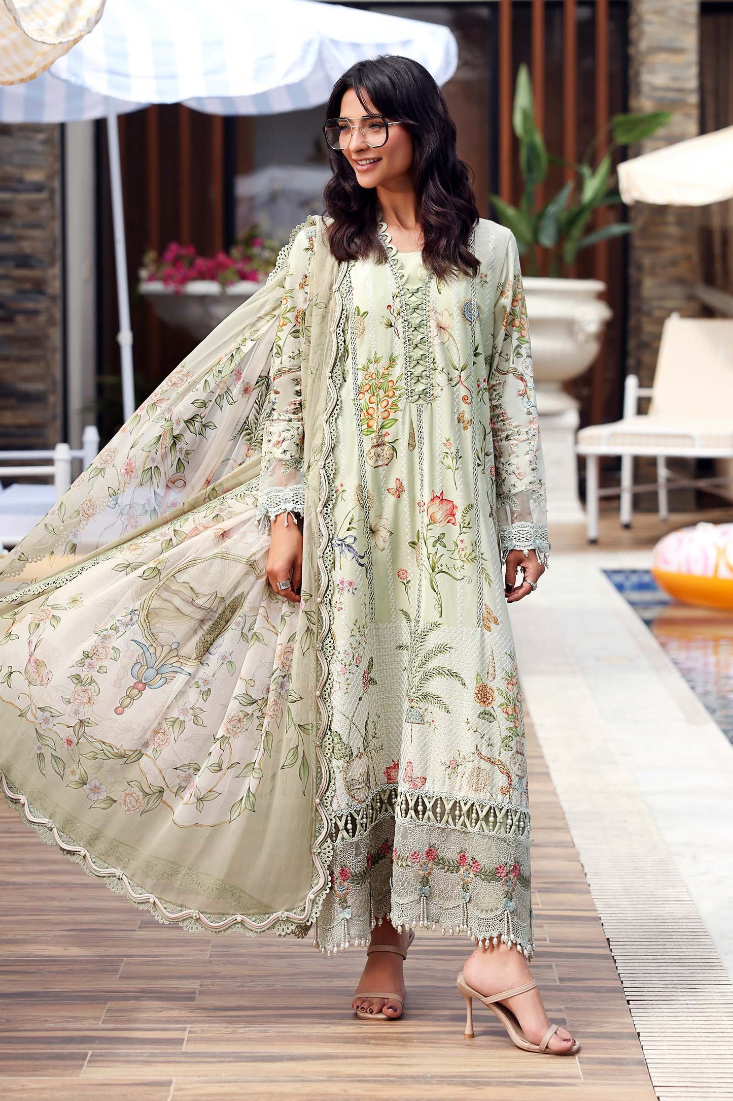 MPT-3004-B | Maria B  | Mprints Sun Club Eid Edit Lawn Collection 2026