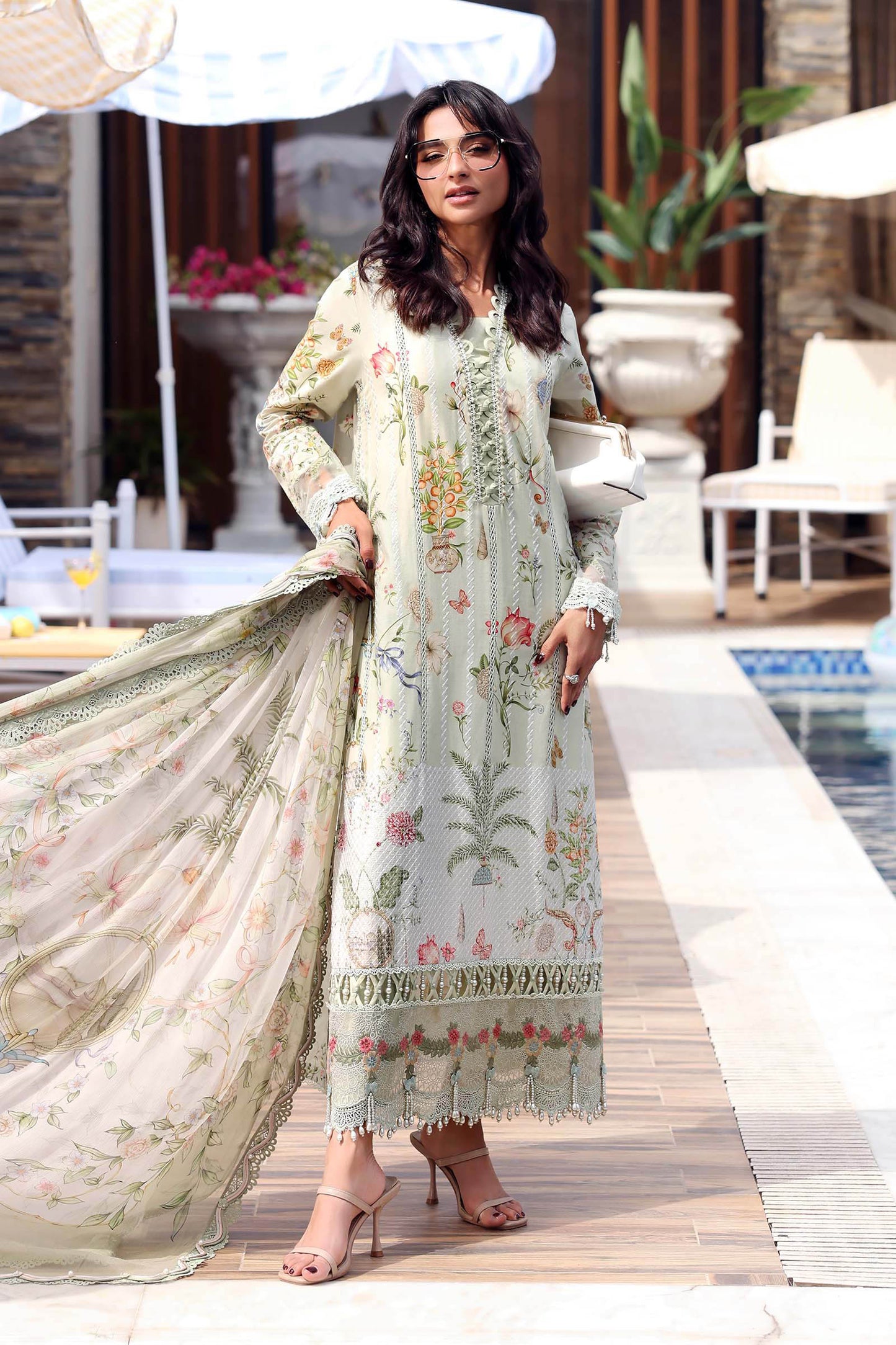 MPT-3004-B | Maria B  | Mprints Sun Club Eid Edit Lawn Collection 2026