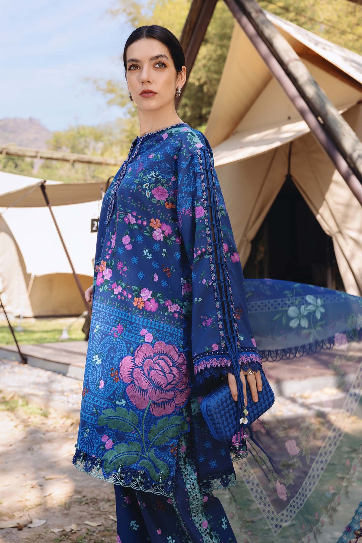 MPT-2904 - B | Maria B |Safari Scape Mprints Spring Summer Lawn  Collection 2026
