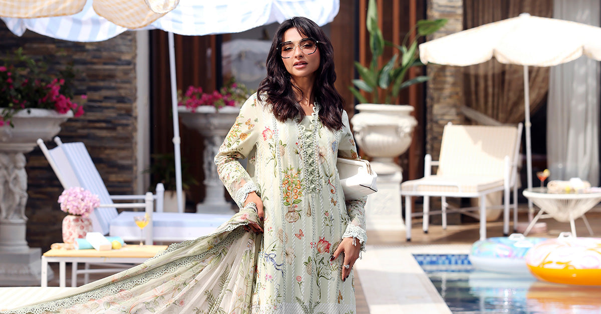 MPT-3004-B | Maria B  | Mprints Sun Club Eid Edit Lawn Collection 2026