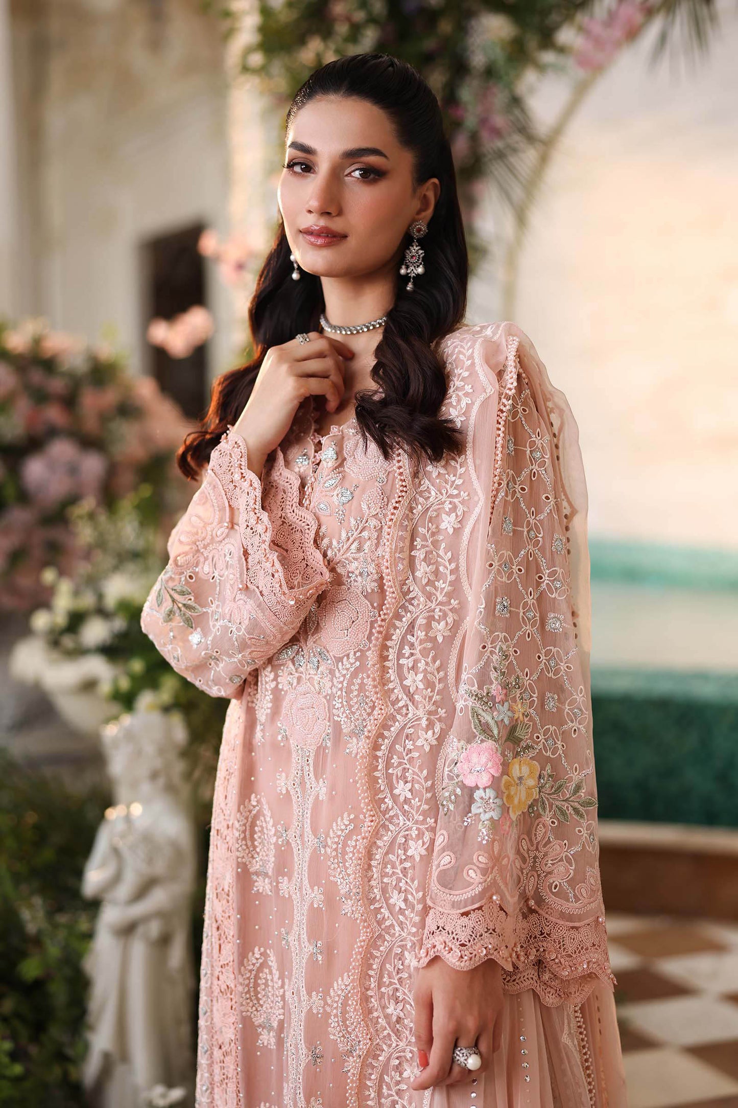 MPC-26-104 | Maria B | Tea Affair Embroidered Luxury Chiffon Collection 2026