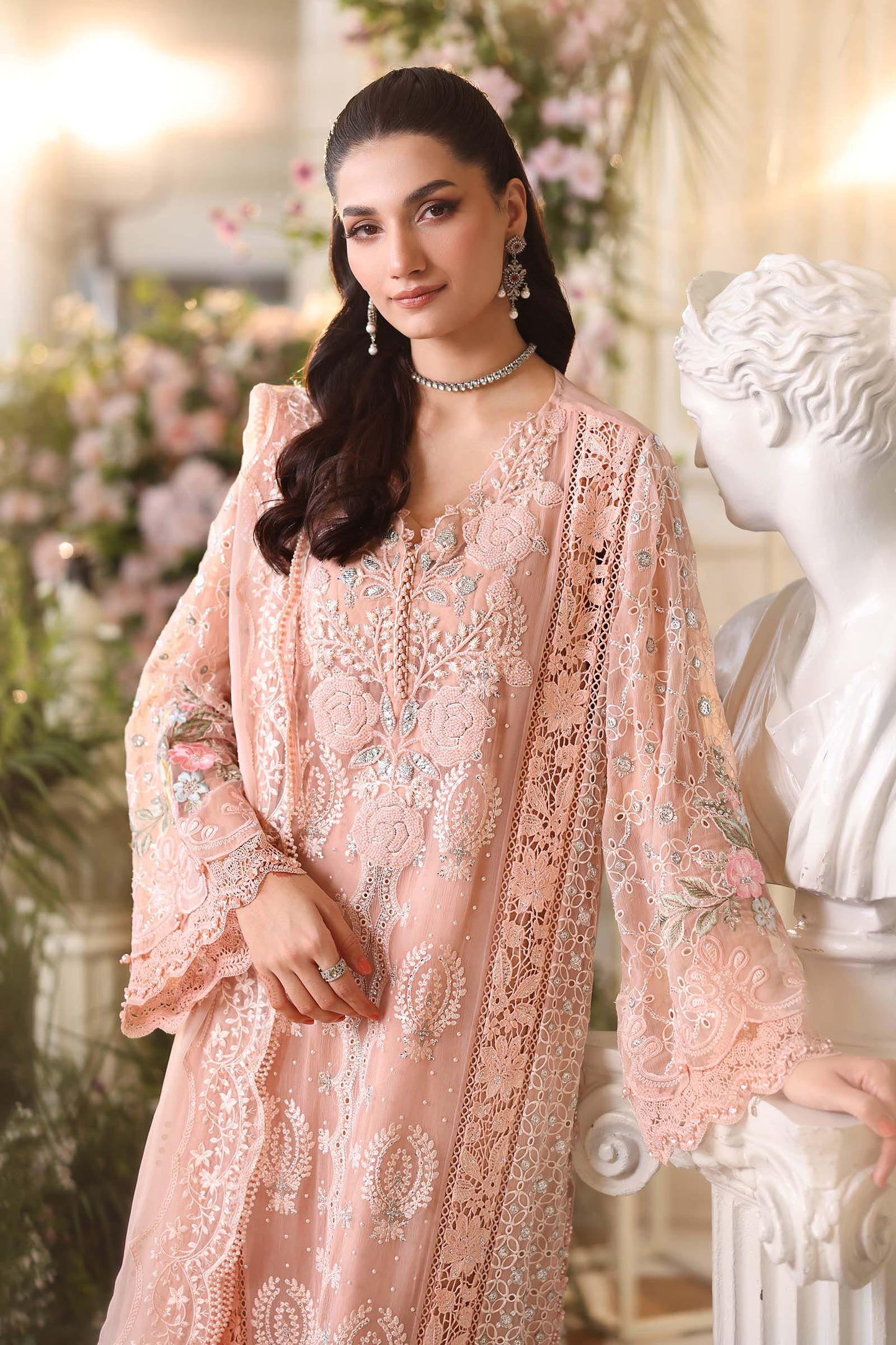 MPC-26-104 | Maria B | Tea Affair Embroidered Luxury Chiffon Collection 2026
