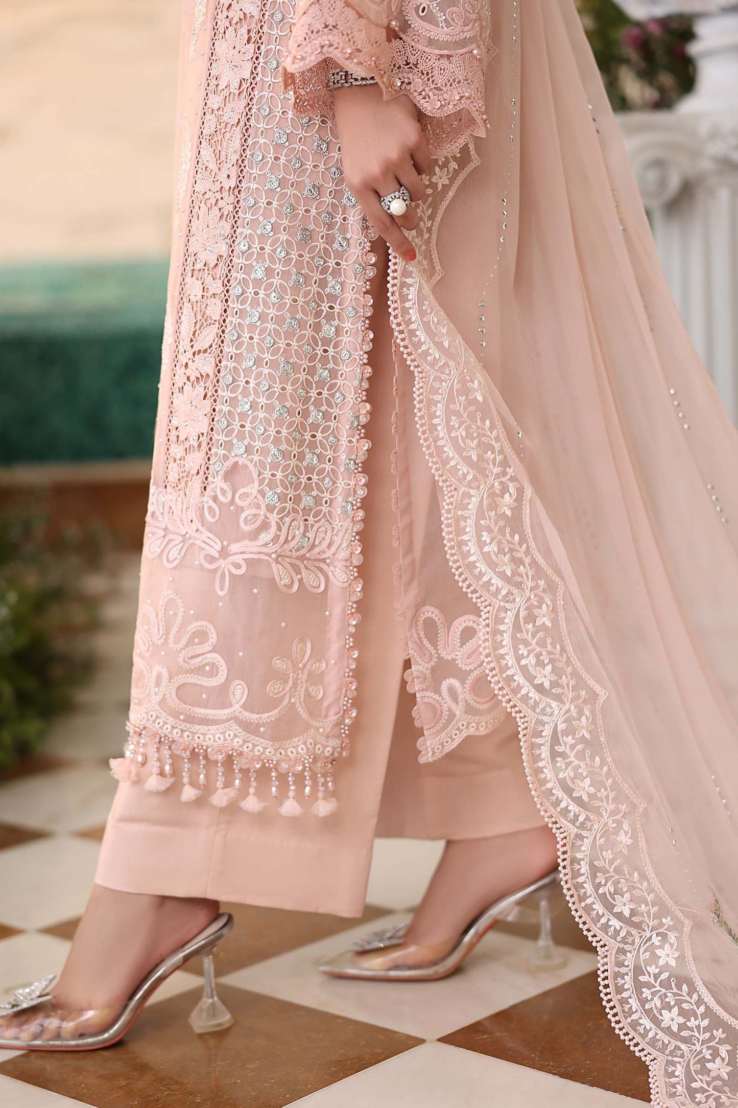 MPC-26-104 | Maria B | Tea Affair Embroidered Luxury Chiffon Collection 2026