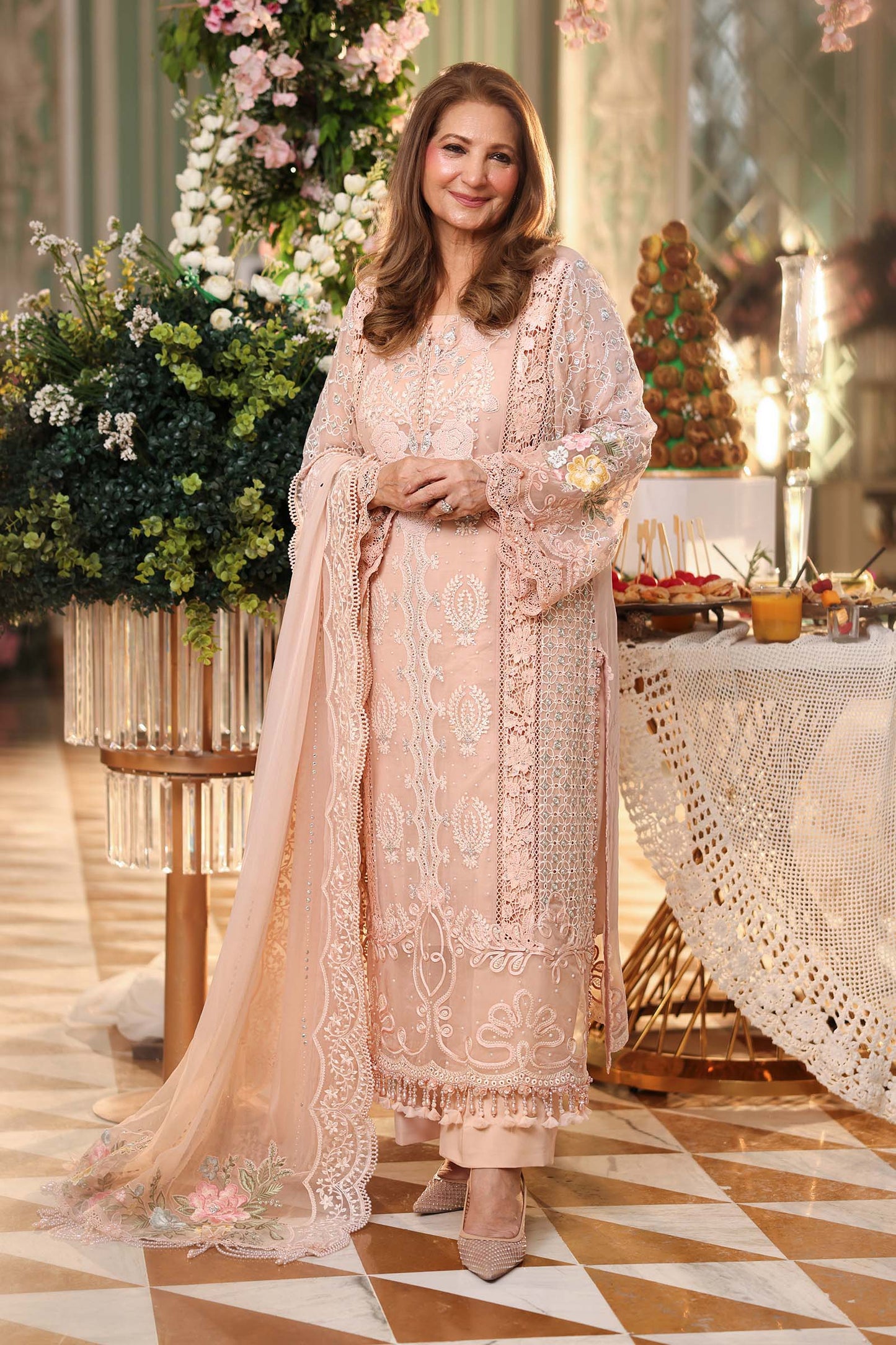 MPC-26-104 | Maria B | Tea Affair Embroidered Luxury Chiffon Collection 2026
