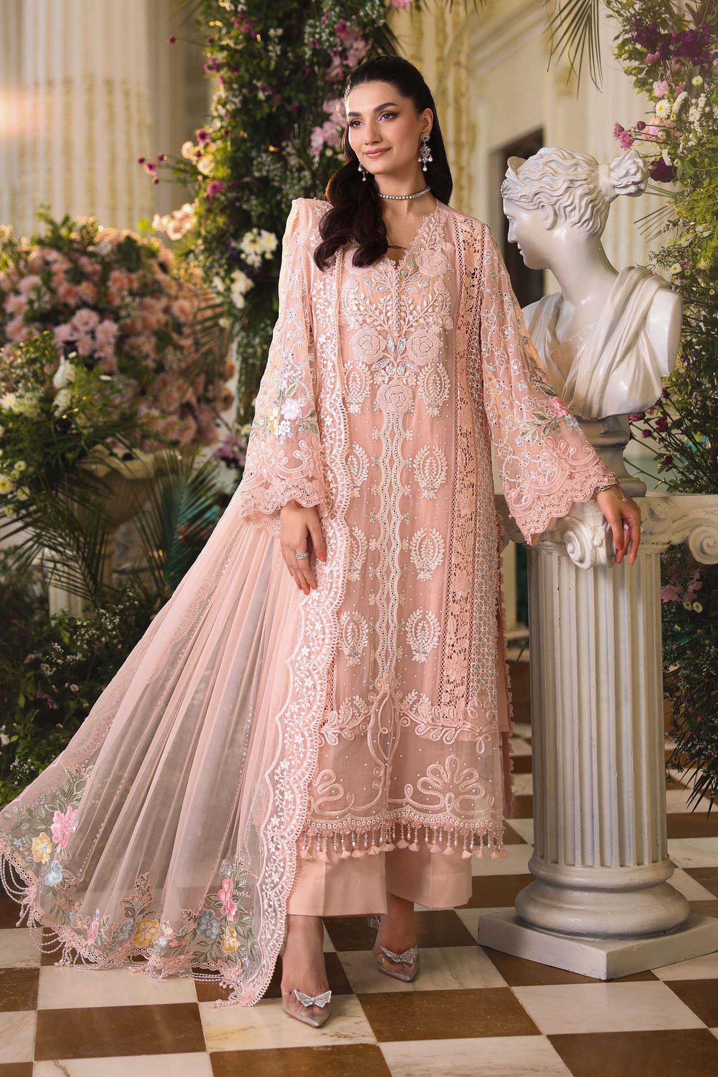 MPC-26-104 | Maria B | Tea Affair Embroidered Luxury Chiffon Collection 2026