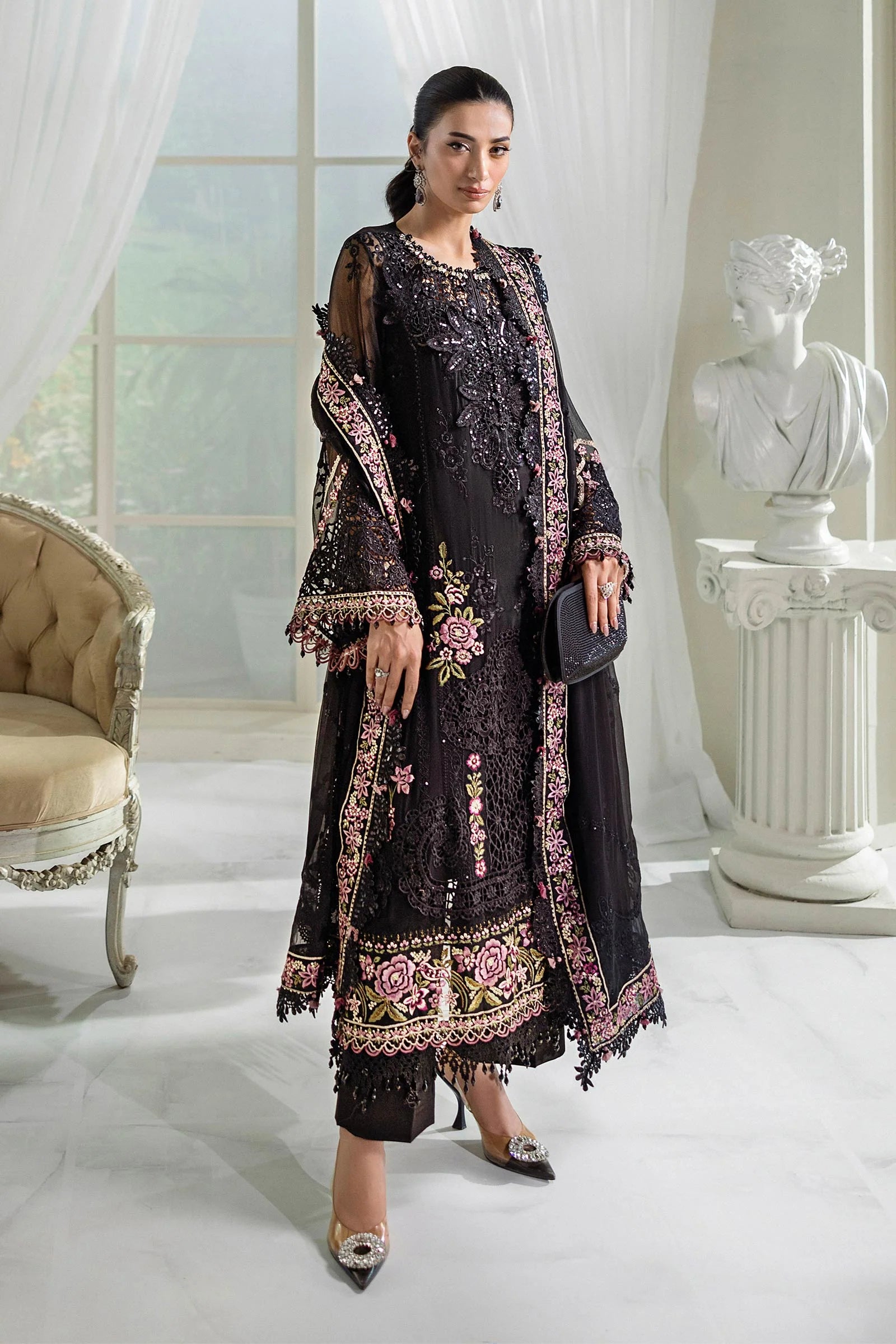 MPC-25-104 | Maria B | Unstitched Chiffons Collection 2025
