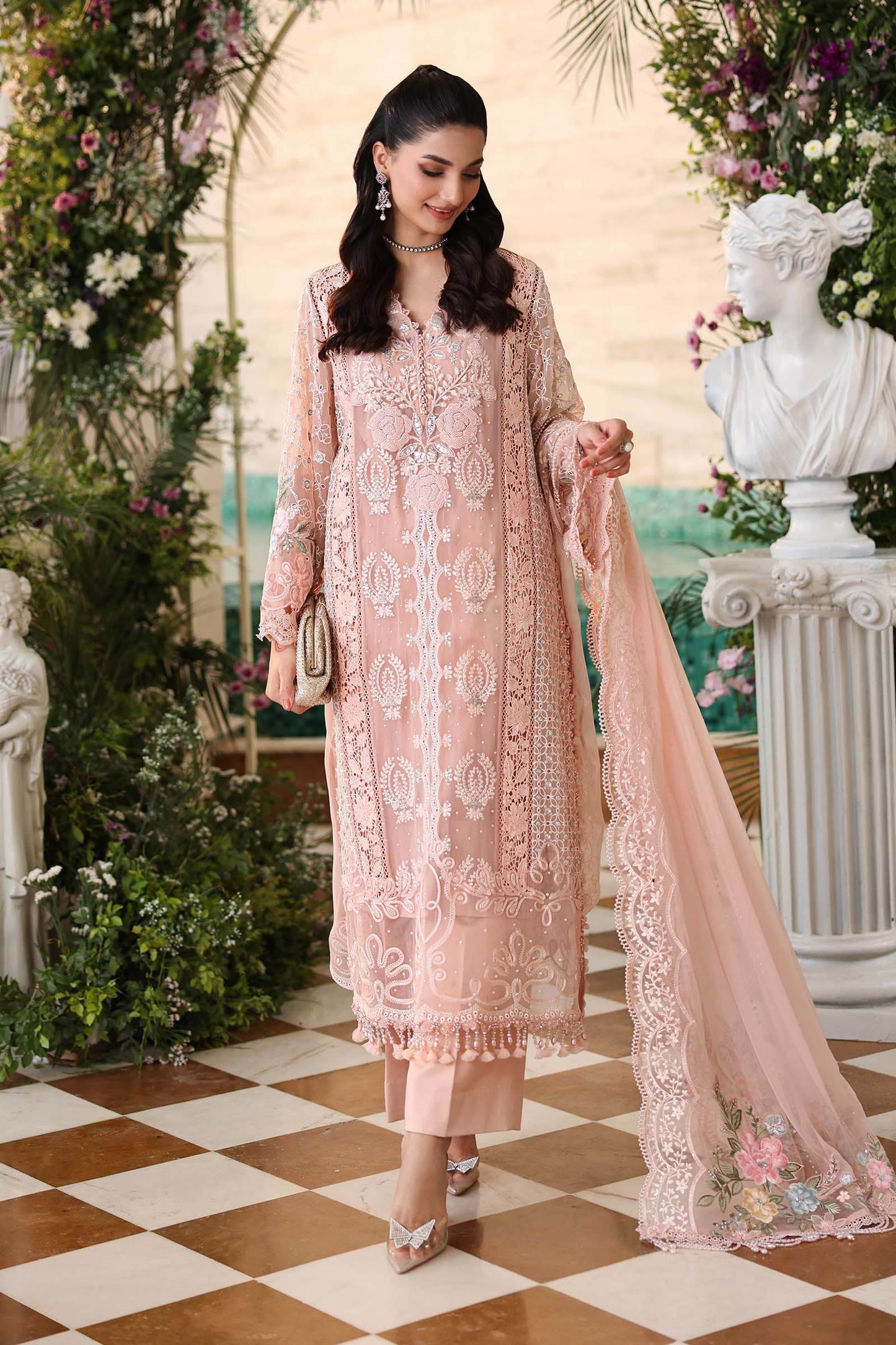 MPC-26-104 | Maria B | Tea Affair Embroidered Luxury Chiffon Collection 2026