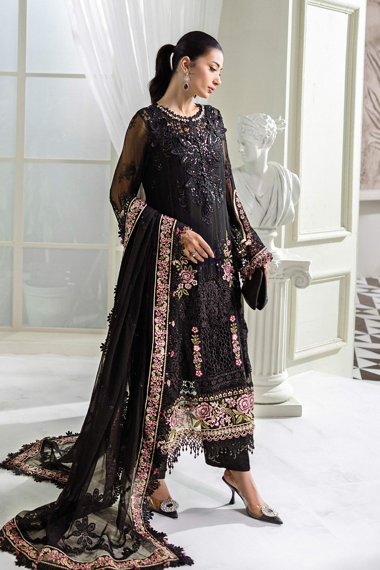 MPC-25-104 | Maria B | Unstitched Chiffons Collection 2025