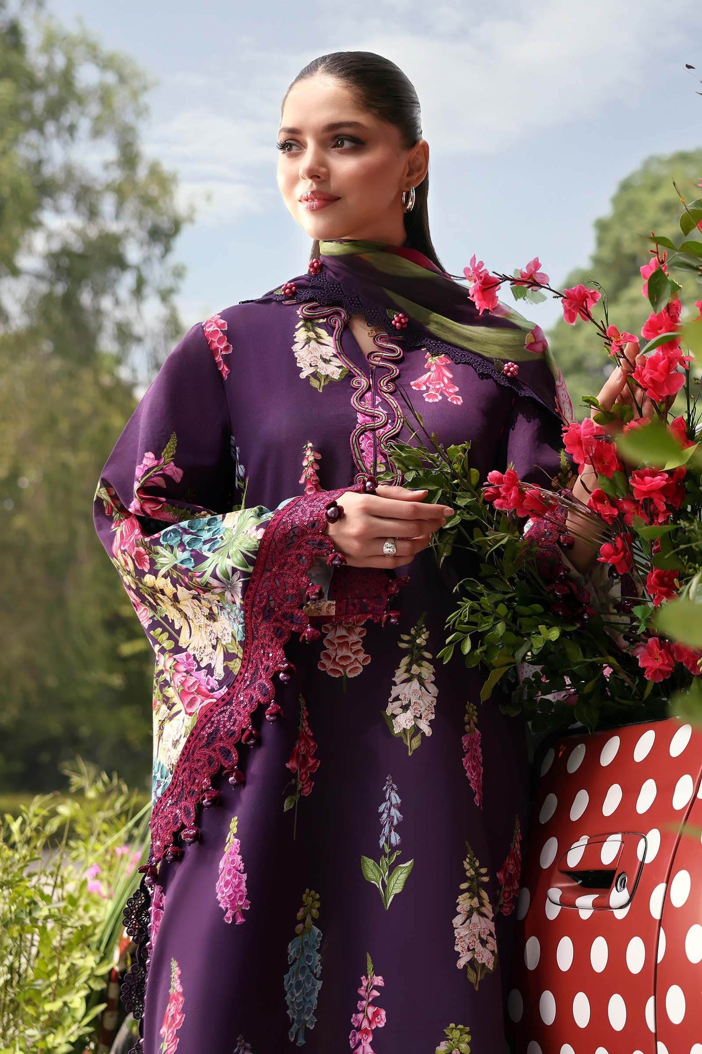 MPT-3005-A | Maria B  | Mprints Sun Club Eid Edit Lawn Collection 2026