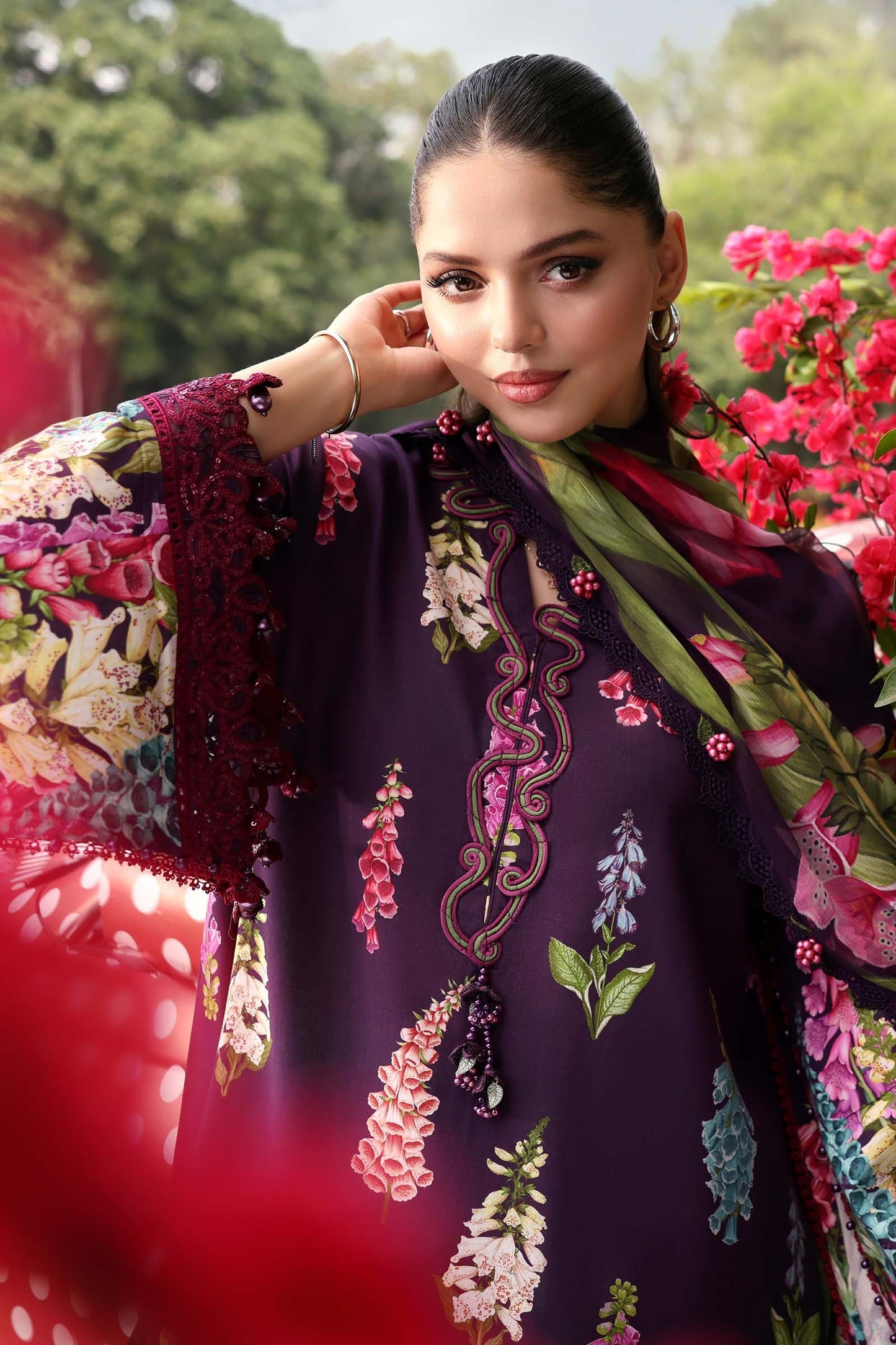 MPT-3005-A | Maria B  | Mprints Sun Club Eid Edit Lawn Collection 2026