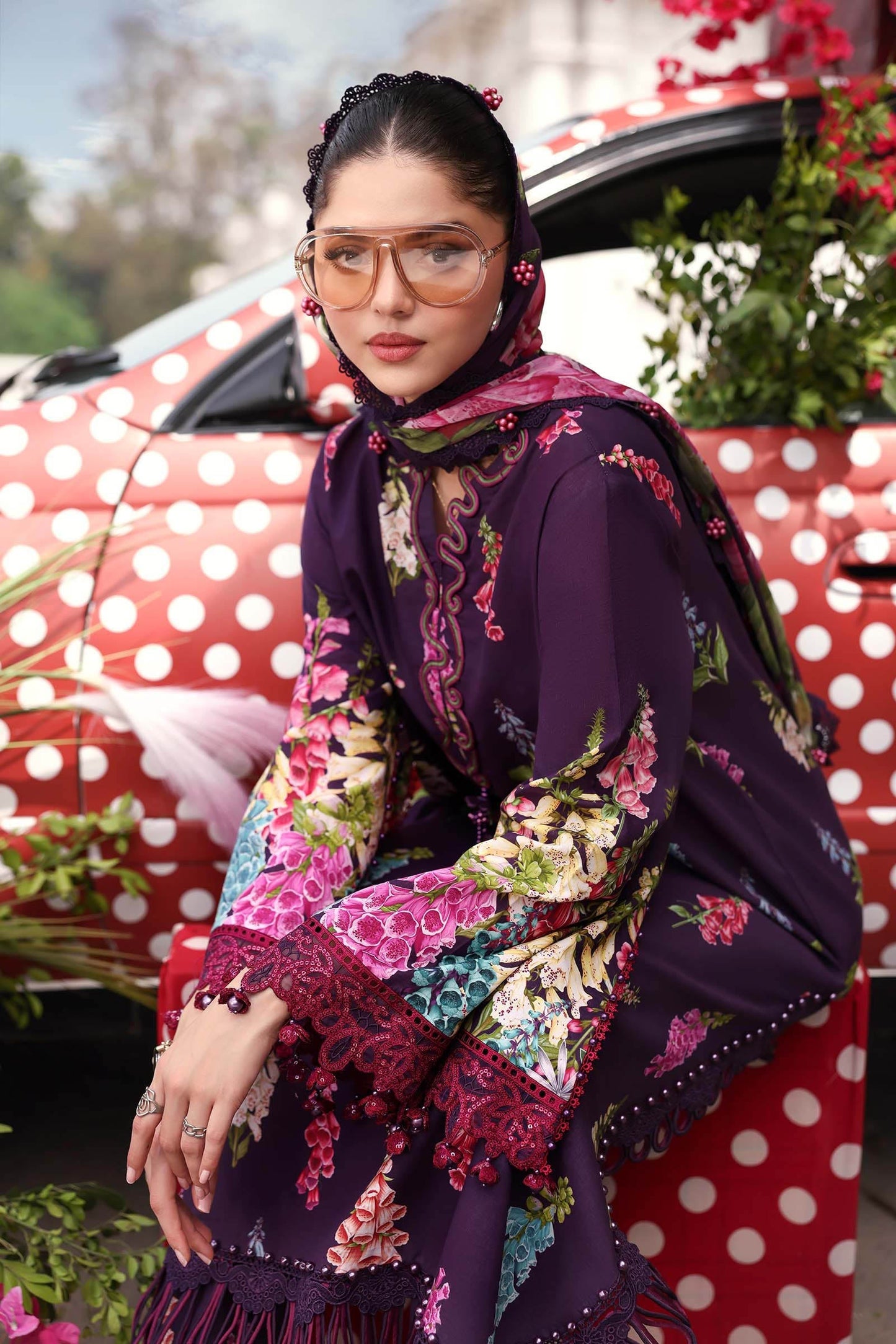 MPT-3005-A | Maria B  | Mprints Sun Club Eid Edit Lawn Collection 2026