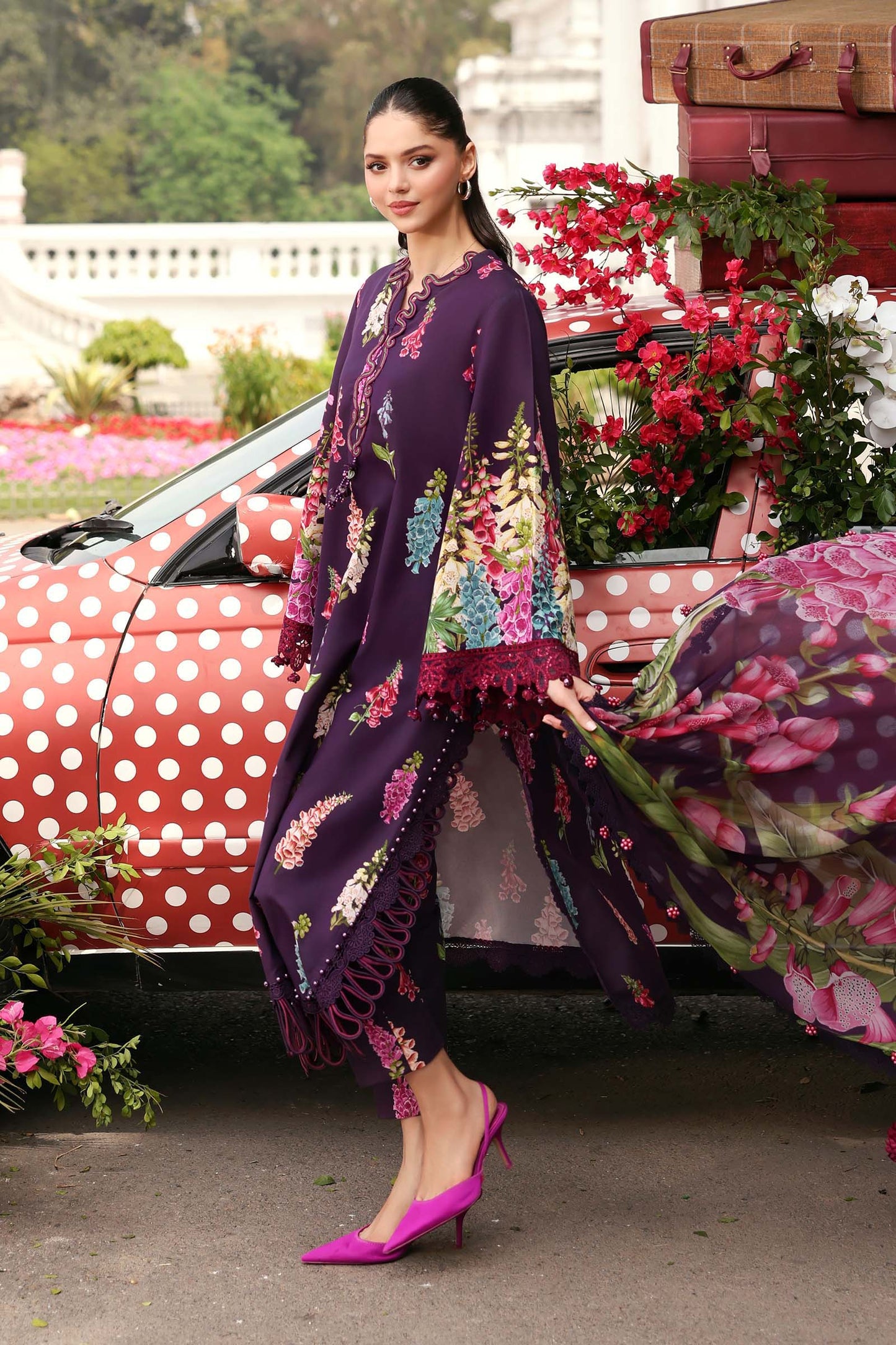 MPT-3005-A | Maria B  | Mprints Sun Club Eid Edit Lawn Collection 2026