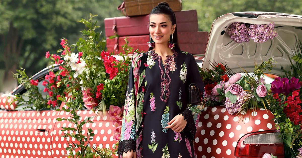 MPT-3005-B | Maria B  | Mprints Sun Club Eid Edit Lawn Collection 2026