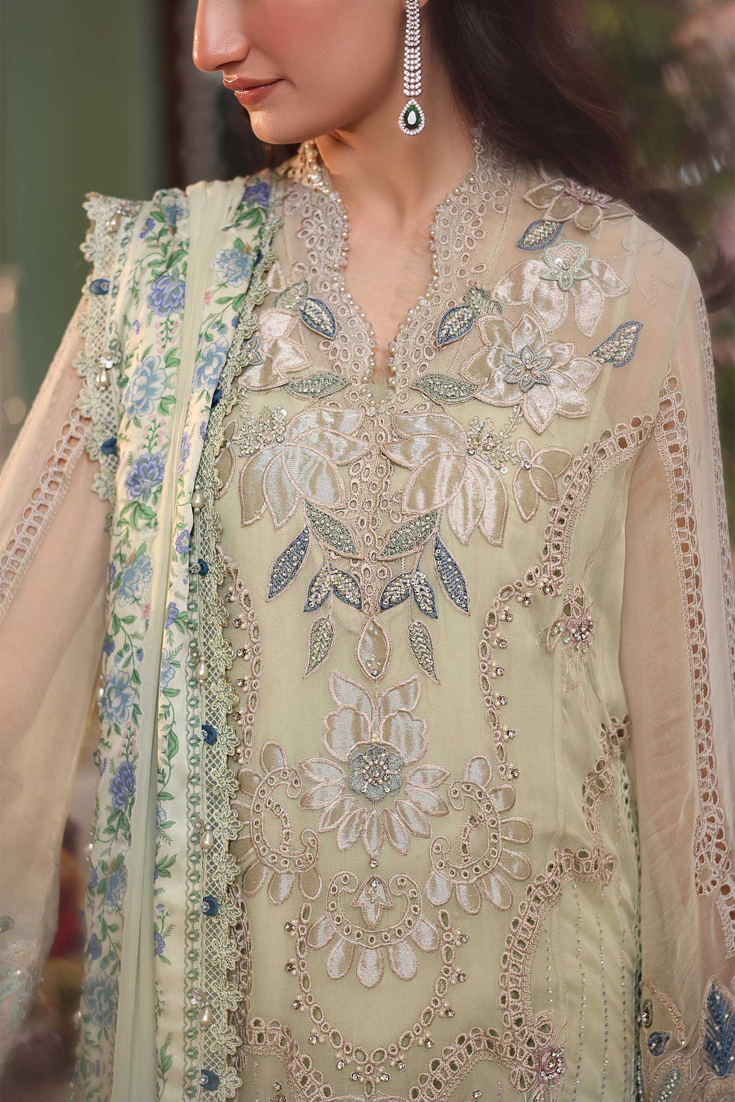 MPC-26-105 | Maria B | Tea Affair Embroidered Luxury Chiffon Collection 2026