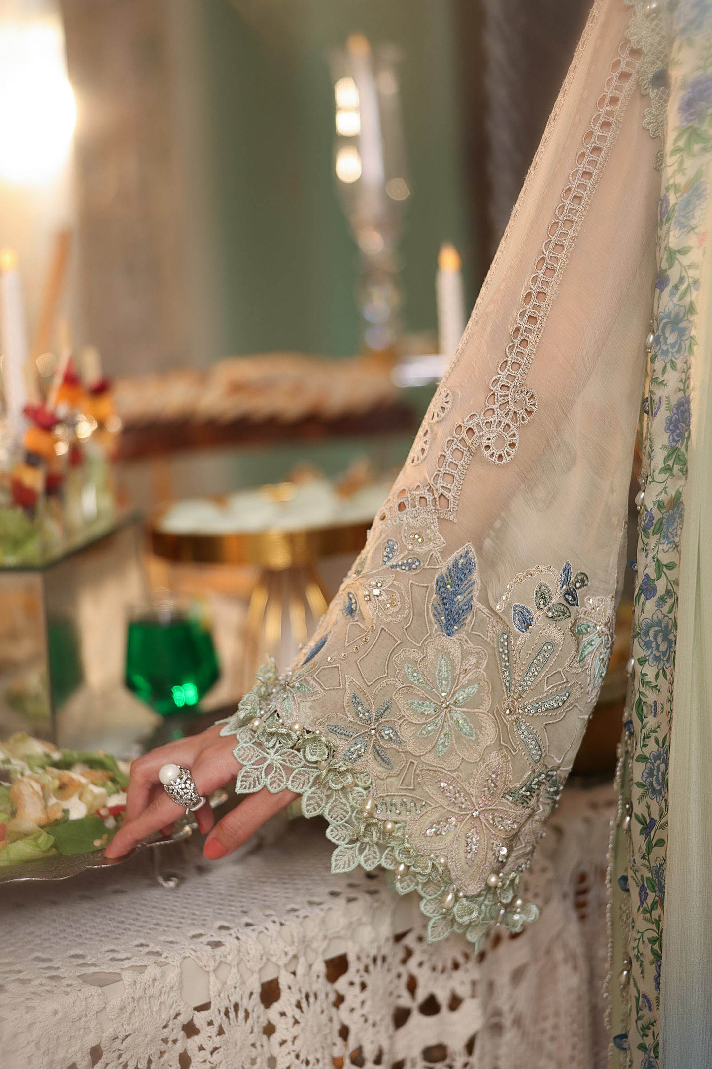 MPC-26-105 | Maria B | Tea Affair Embroidered Luxury Chiffon Collection 2026
