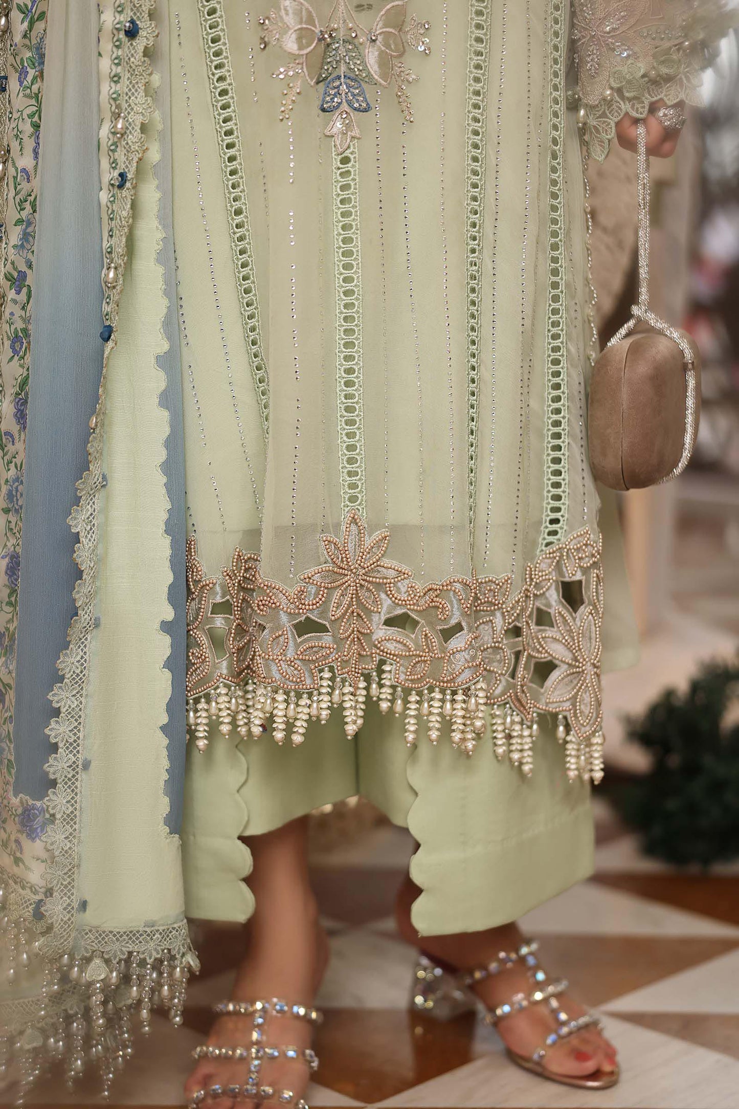 MPC-26-105 | Maria B | Tea Affair Embroidered Luxury Chiffon Collection 2026