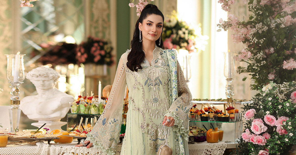 MPC-26-105 | Maria B | Tea Affair Embroidered Luxury Chiffon Collection 2026