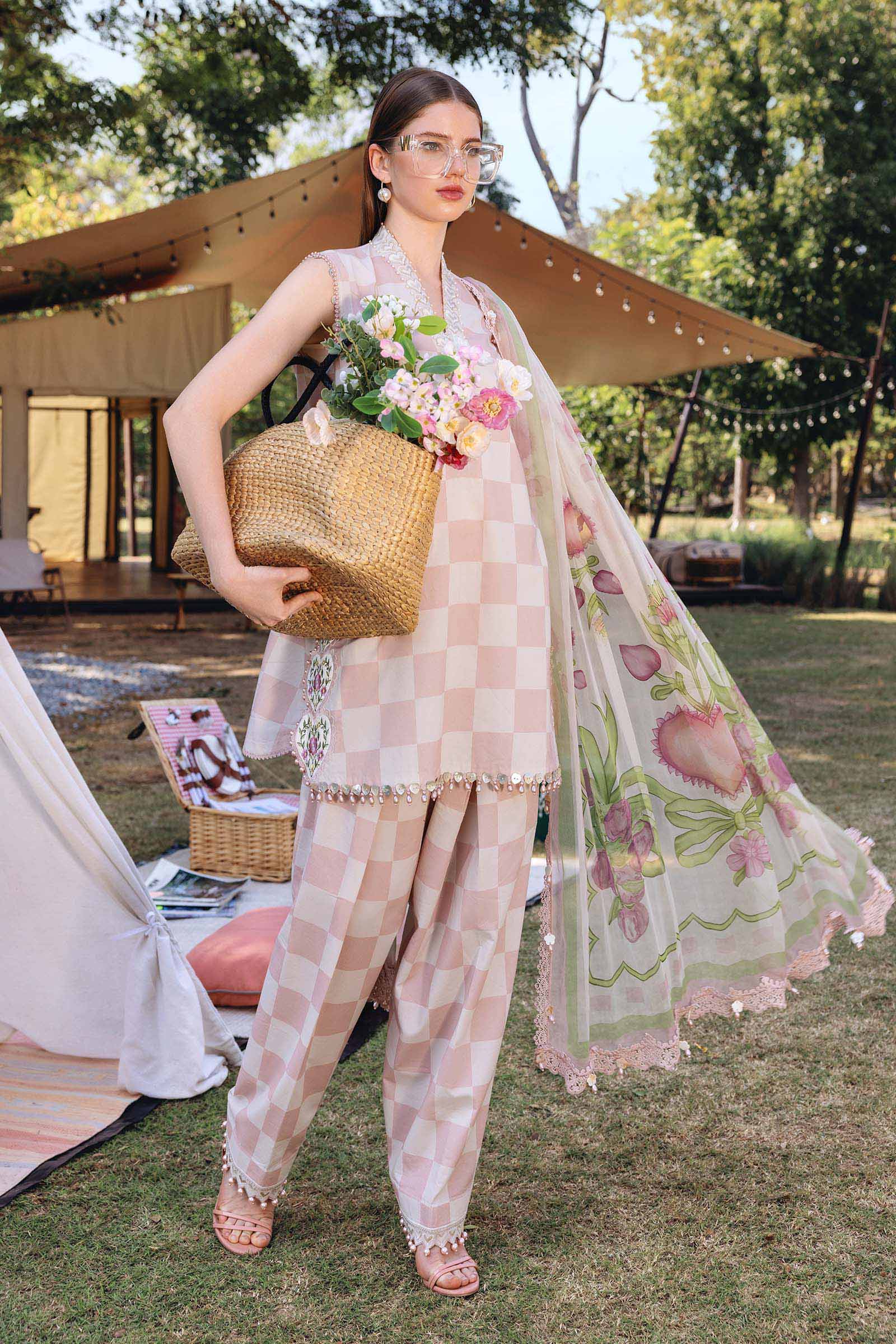 MPT-2906-A | Maria B |Safari Scape Mprints Spring Summer Lawn  Collection 2026