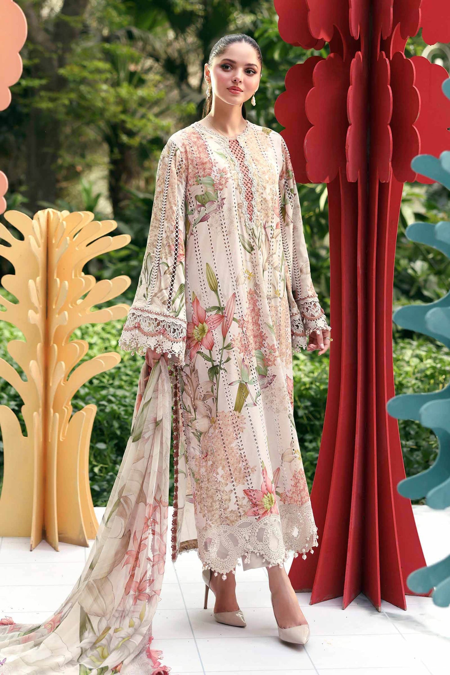 MPT-3006-A | Maria B  | Mprints Sun Club Eid Edit Lawn Collection 2026