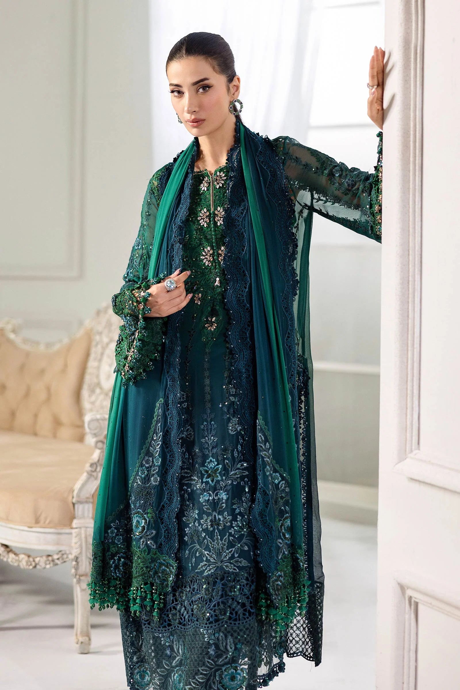 MPC-25-106 | Maria B | Unstitched Chiffons Collection 2025