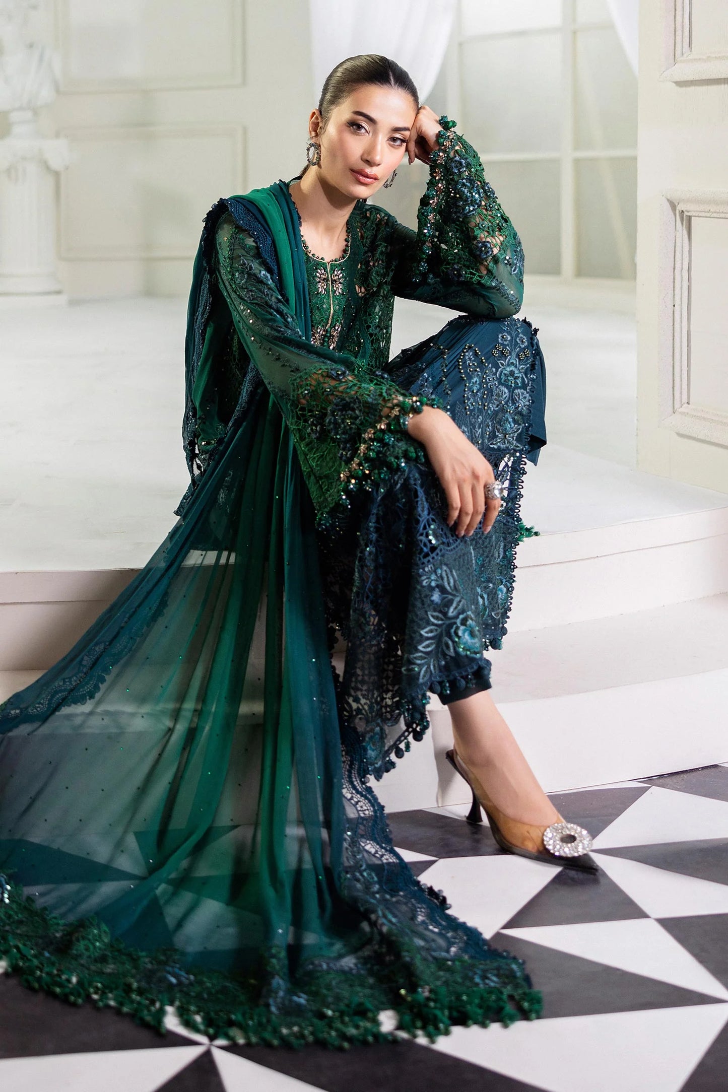 MPC-25-106 | Maria B | Unstitched Chiffons Collection 2025