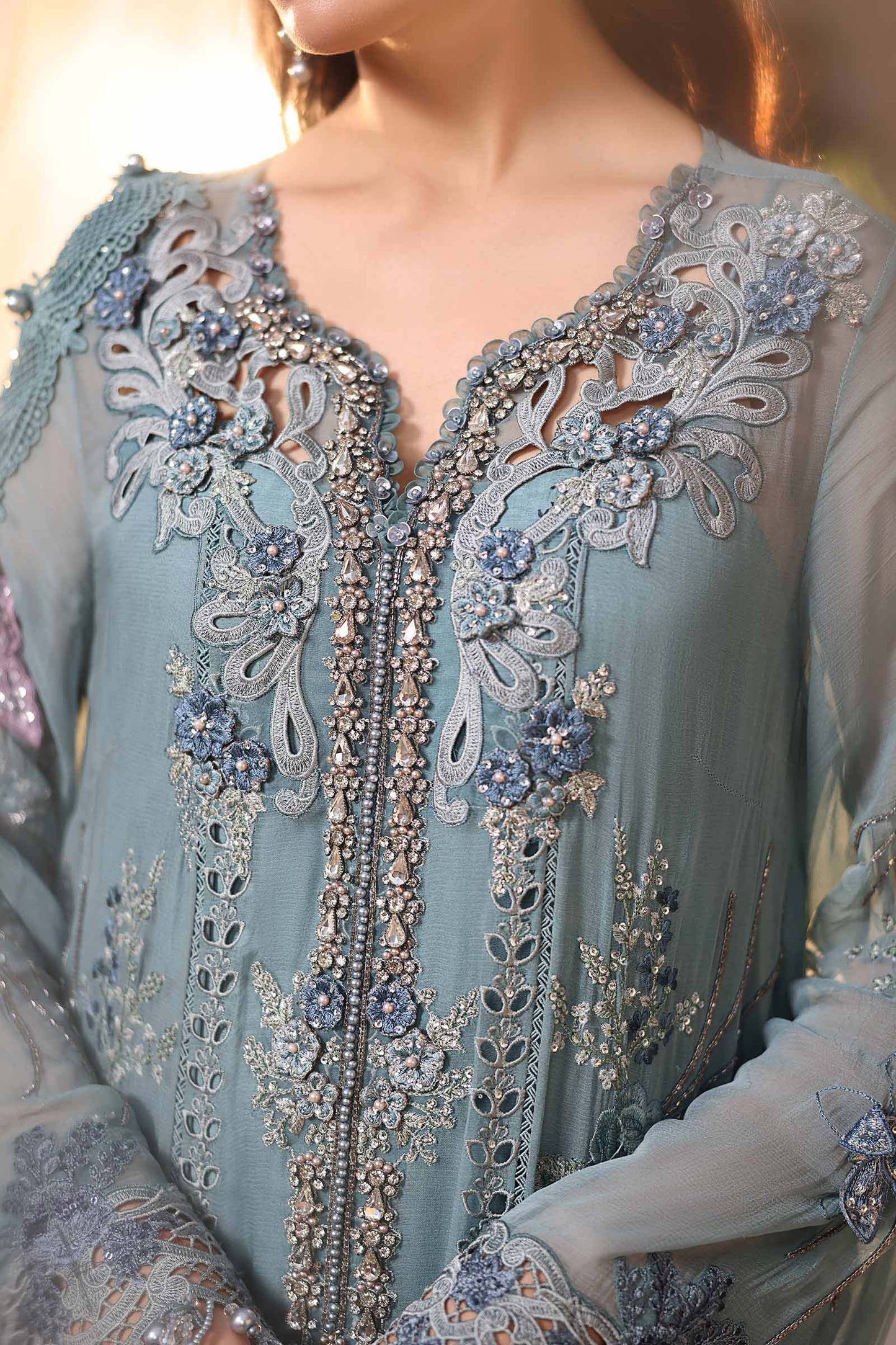 MPC-26-106 | Maria B | Tea Affair Embroidered Luxury Chiffon Collection 2026 