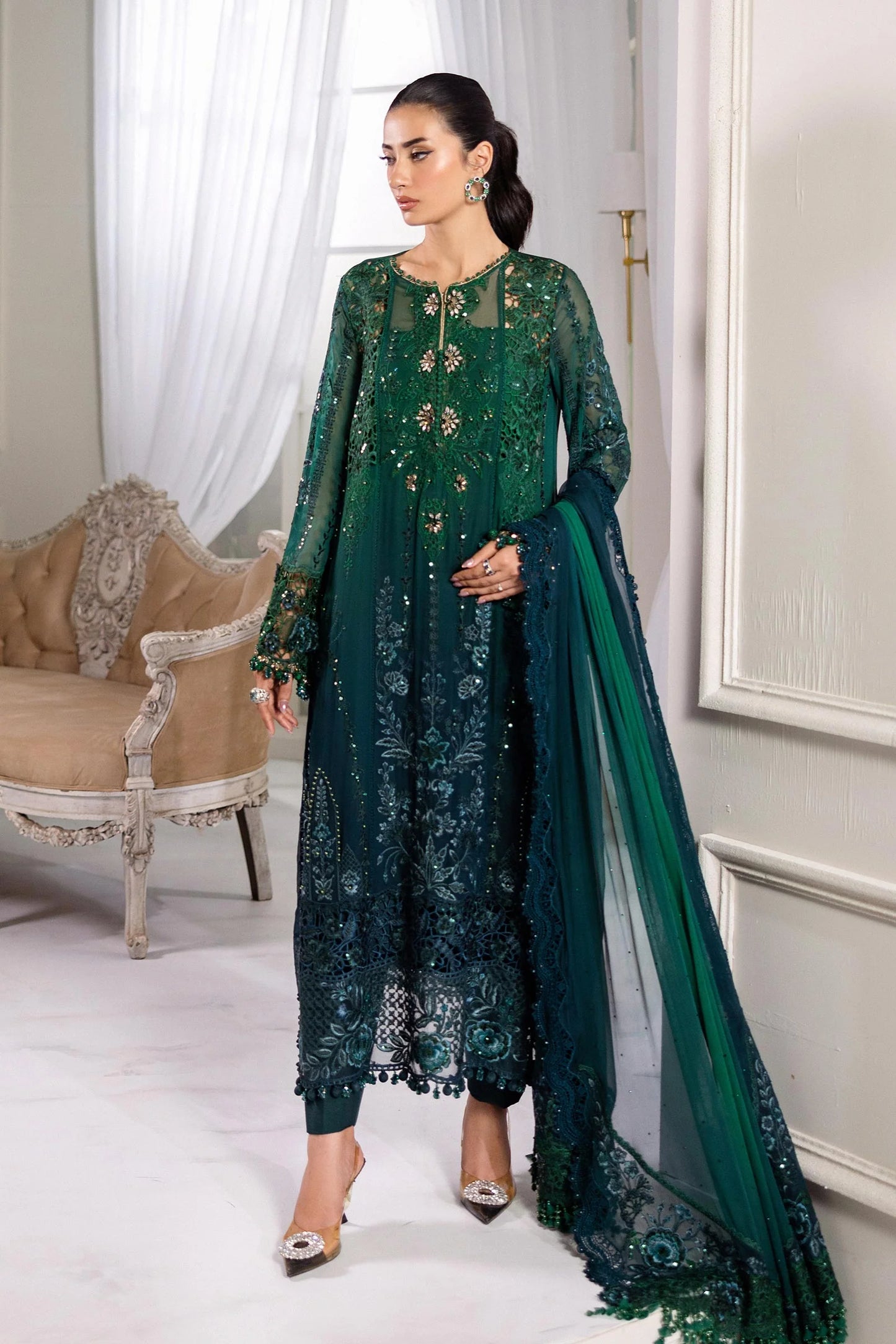 MPC-25-106 | Maria B | Unstitched Chiffons Collection 2025