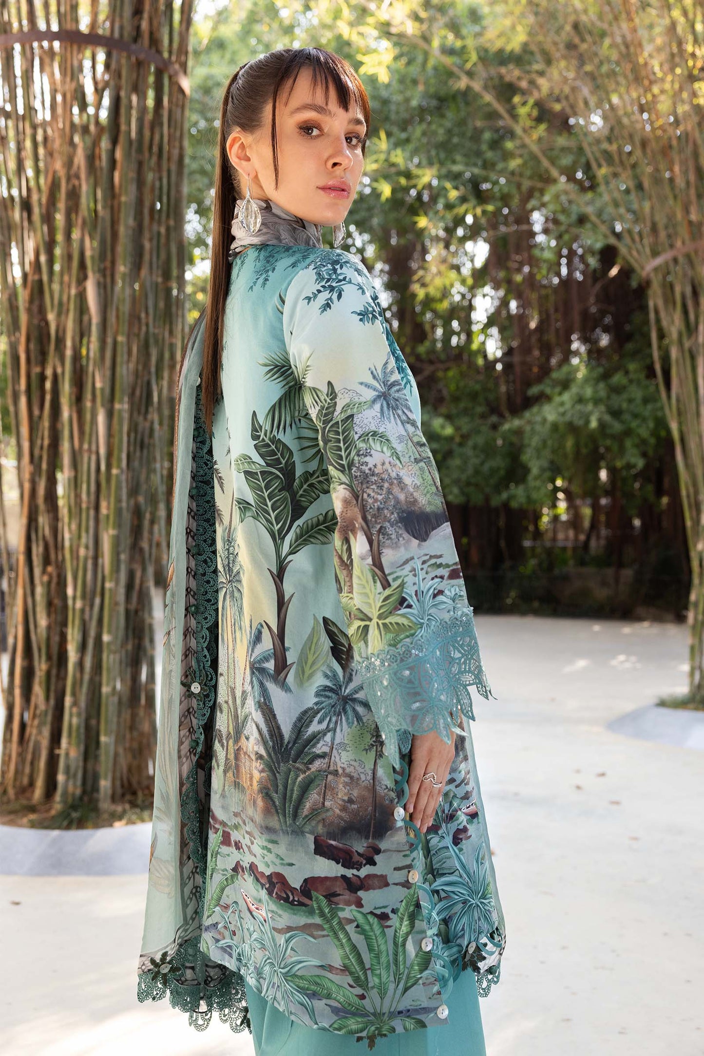 MPT-2907-A | Maria B |Safari Scape Mprints Spring Summer Lawn  Collection 2026