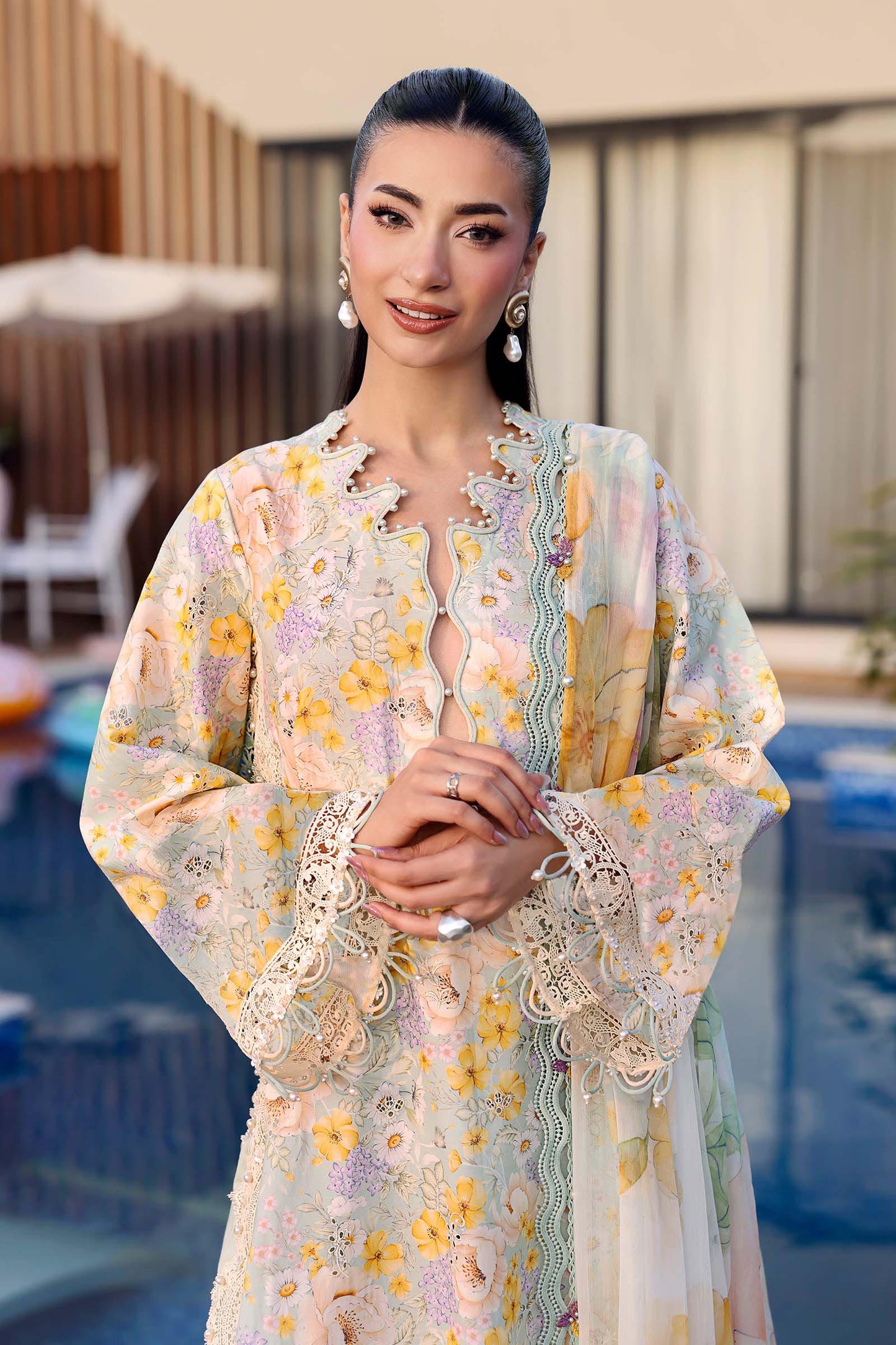 MPT-3007-A | Maria B  | Mprints Sun Club Eid Edit Lawn Collection 2026