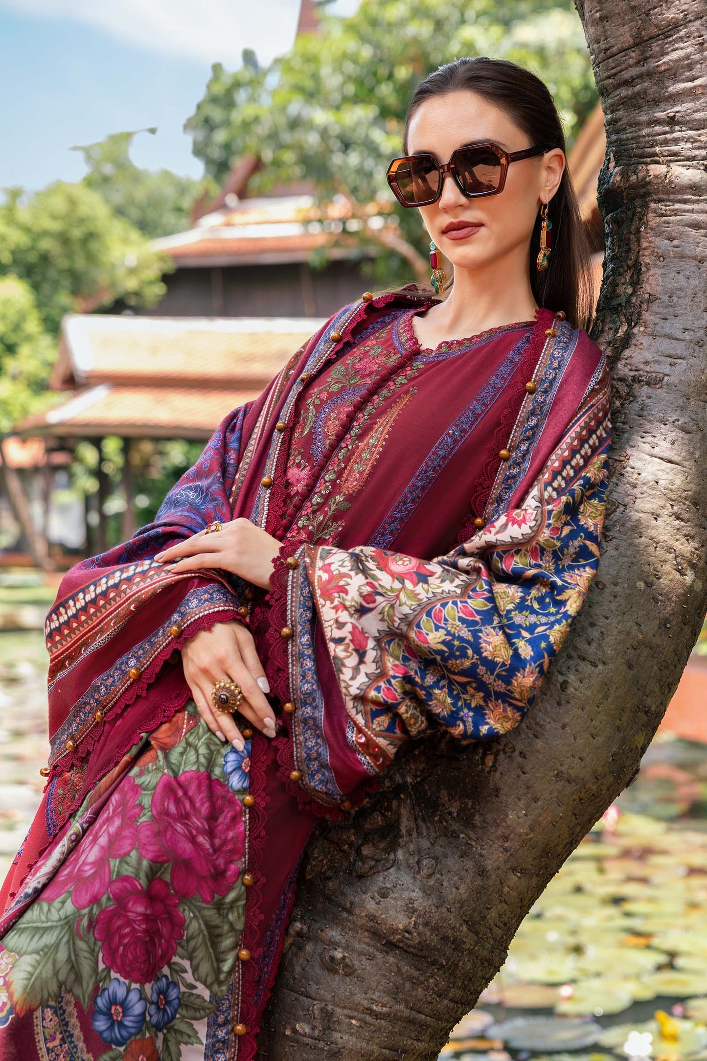 MPT-2807-A | Maria B | M.Prints Winter Shawl Collection 2025 