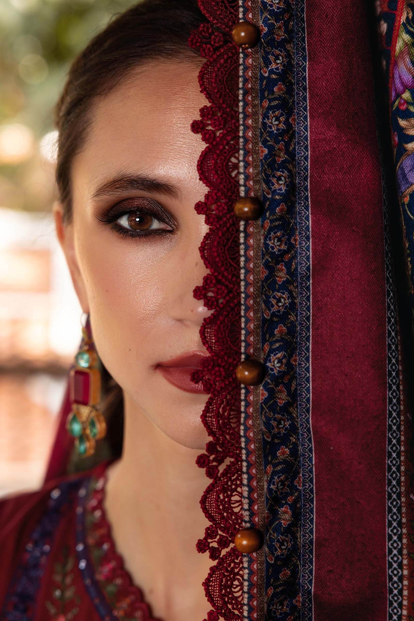 MPT-2807-A | Maria B | M.Prints Winter Shawl Collection 2025 