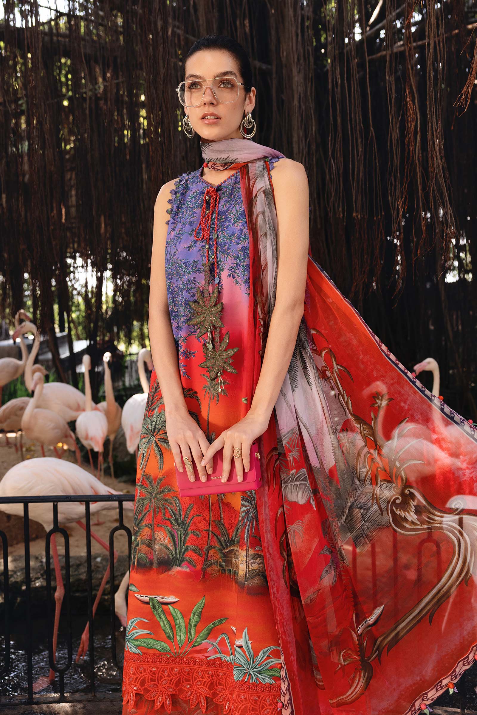 MPT-2907-B | Maria B |Safari Scape Mprints Spring Summer Lawn  Collection 2026