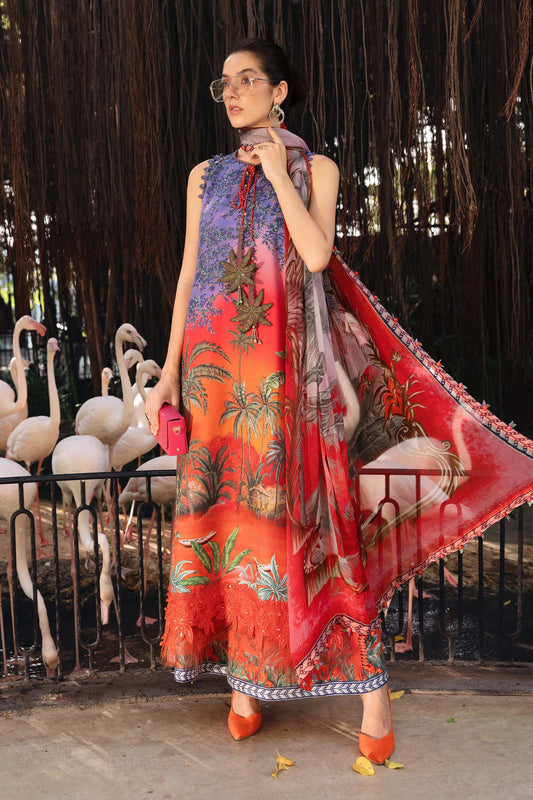MPT-2907-B | Maria B |Safari Scape Mprints Spring Summer Lawn  Collection 2026