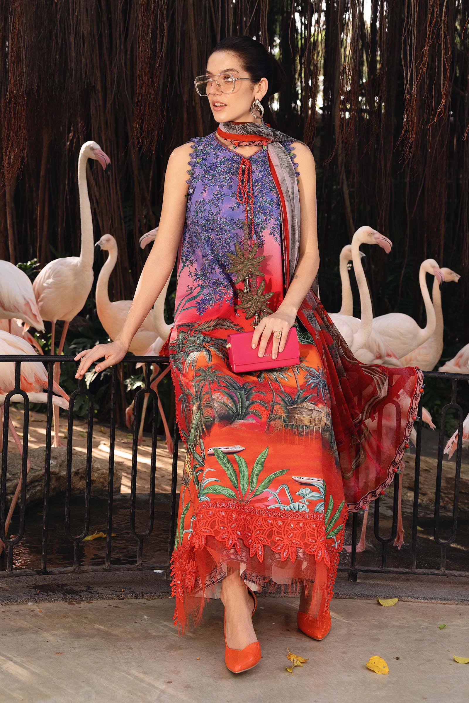 MPT-2907-B | Maria B |Safari Scape Mprints Spring Summer Lawn  Collection 2026