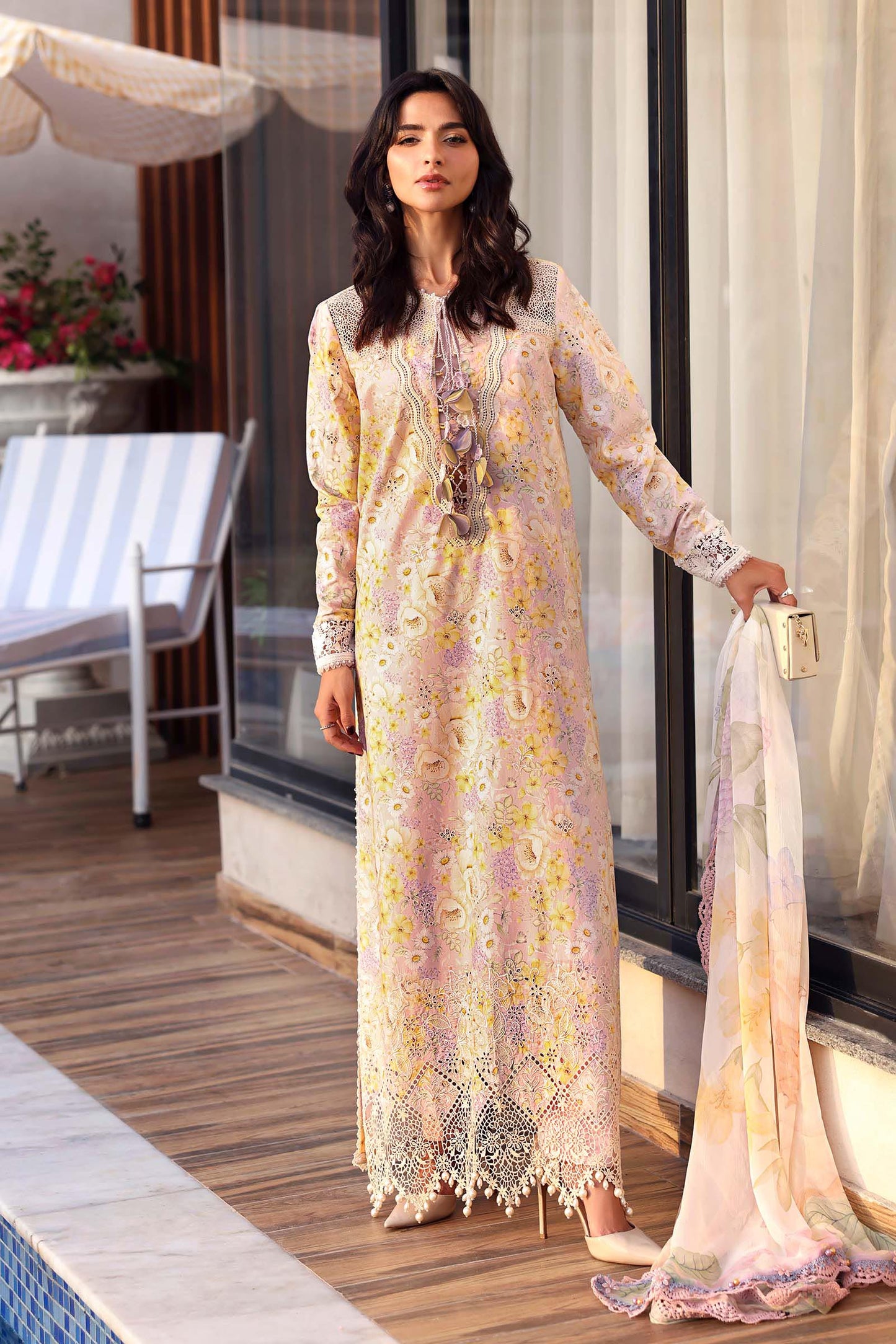 MPT-3007-B | Maria B  | Mprints Sun Club Eid Edit Lawn Collection 2026