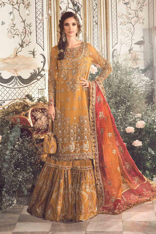 Mustard BD-2707 | Maria B | Mbroidered Collection 2023