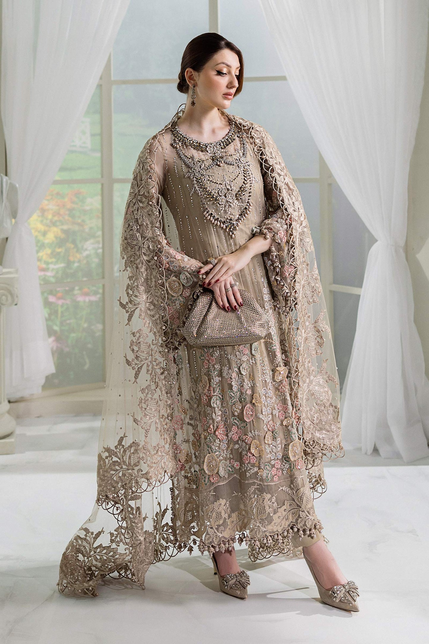 MPC-25-107 | Maria B | Unstitched Chiffons Collection 2025