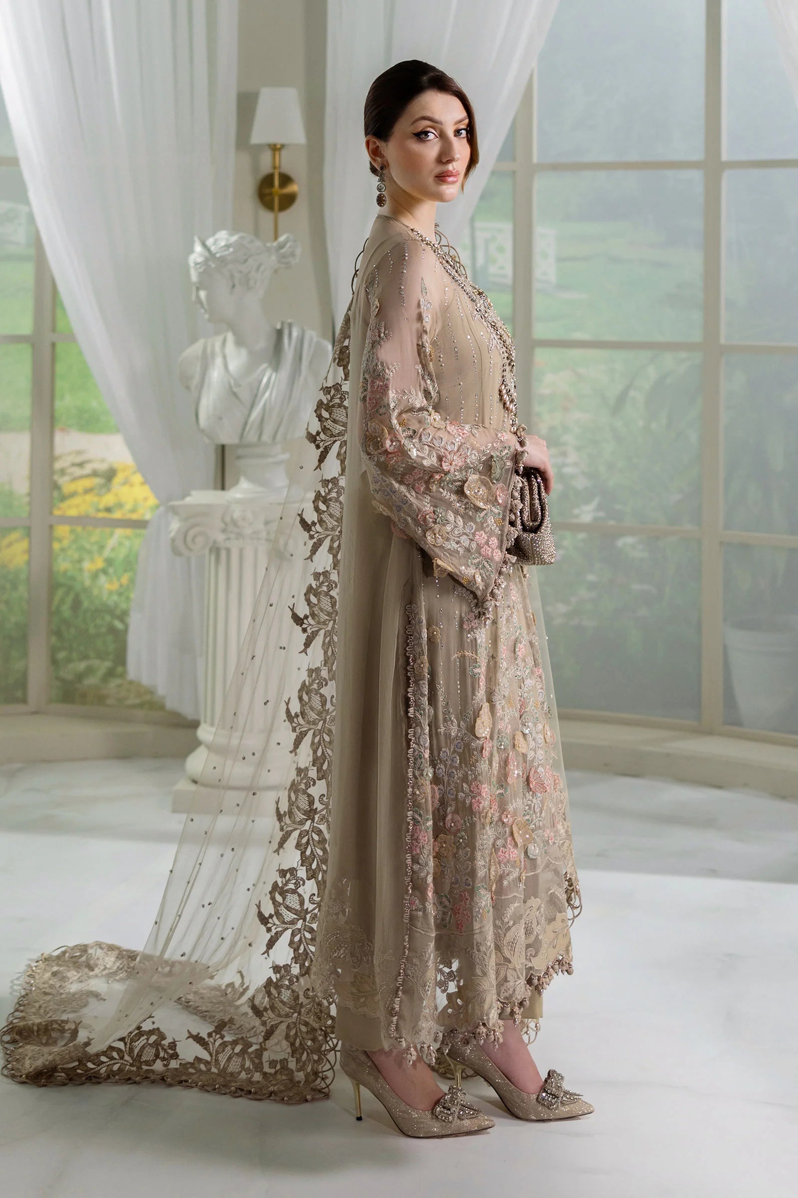 MPC-25-107 | Maria B | Unstitched Chiffons Collection 2025