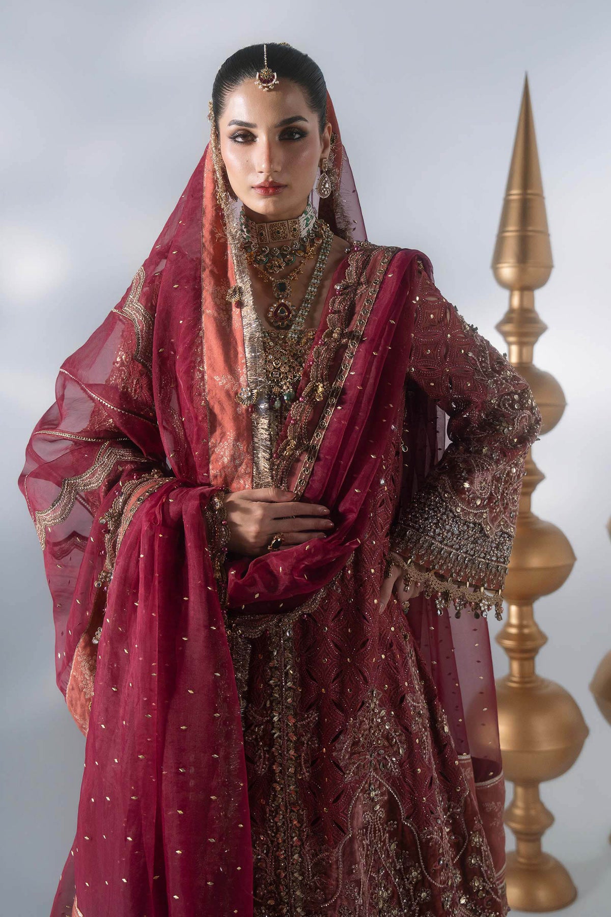 BD-3108 | Maria B | Mbroidered Wedding Unstitched Collection 2026