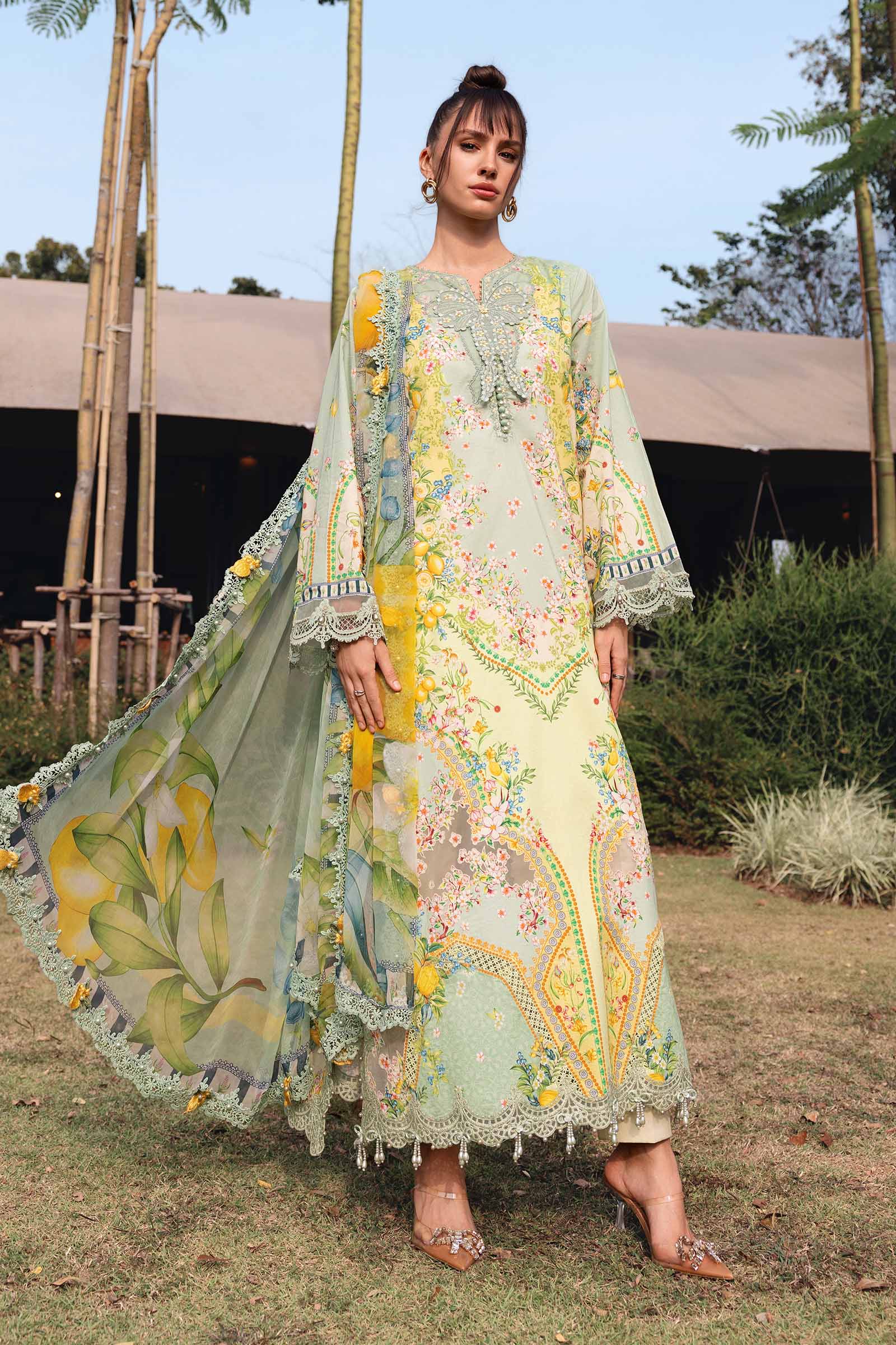 MPT-2908-B | Maria B |Safari Scape Mprints Spring Summer Lawn  Collection 2026