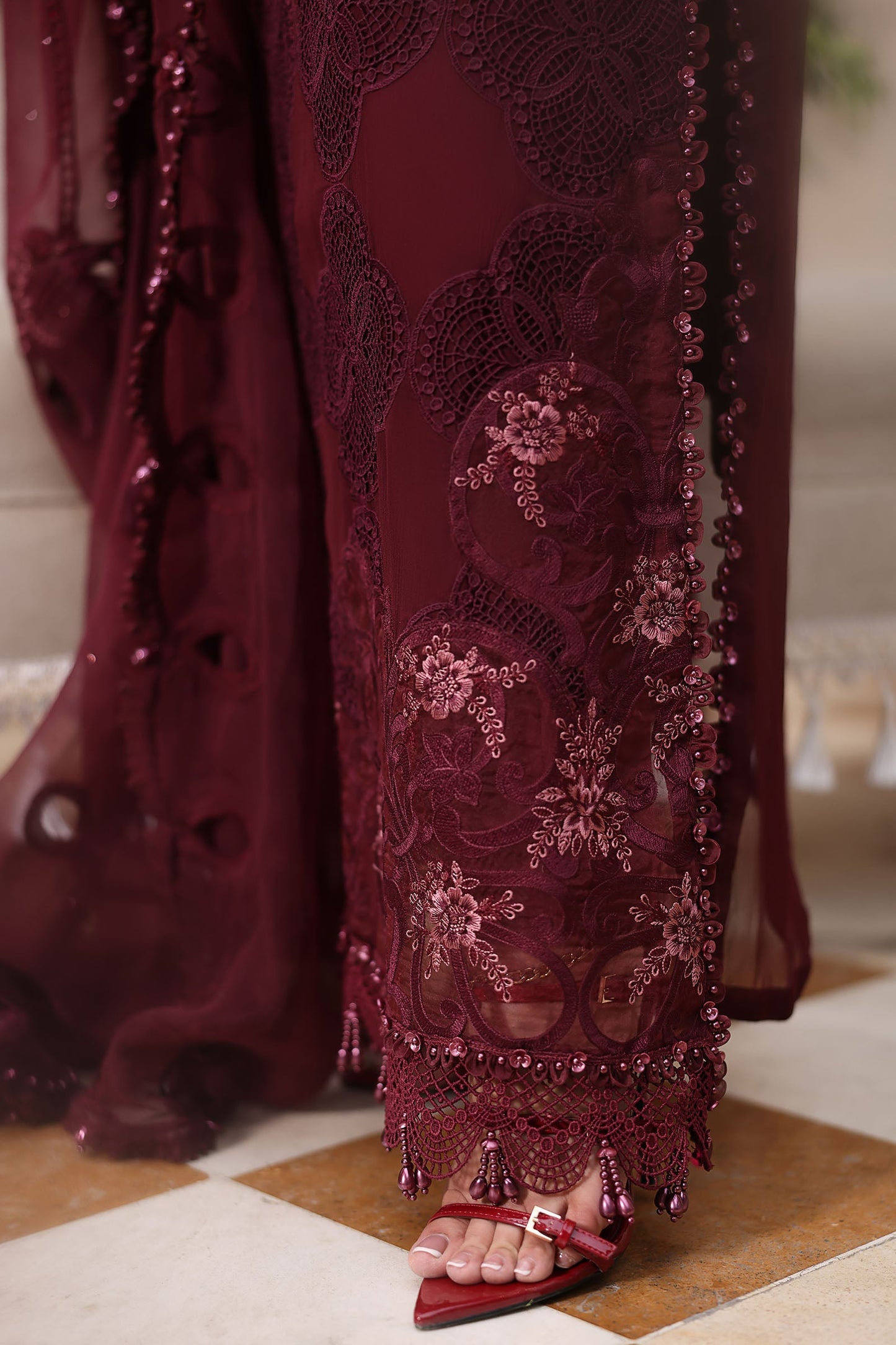 MPC-26-108 | Maria B | Tea Affair Embroidered Luxury Chiffon Collection 2026