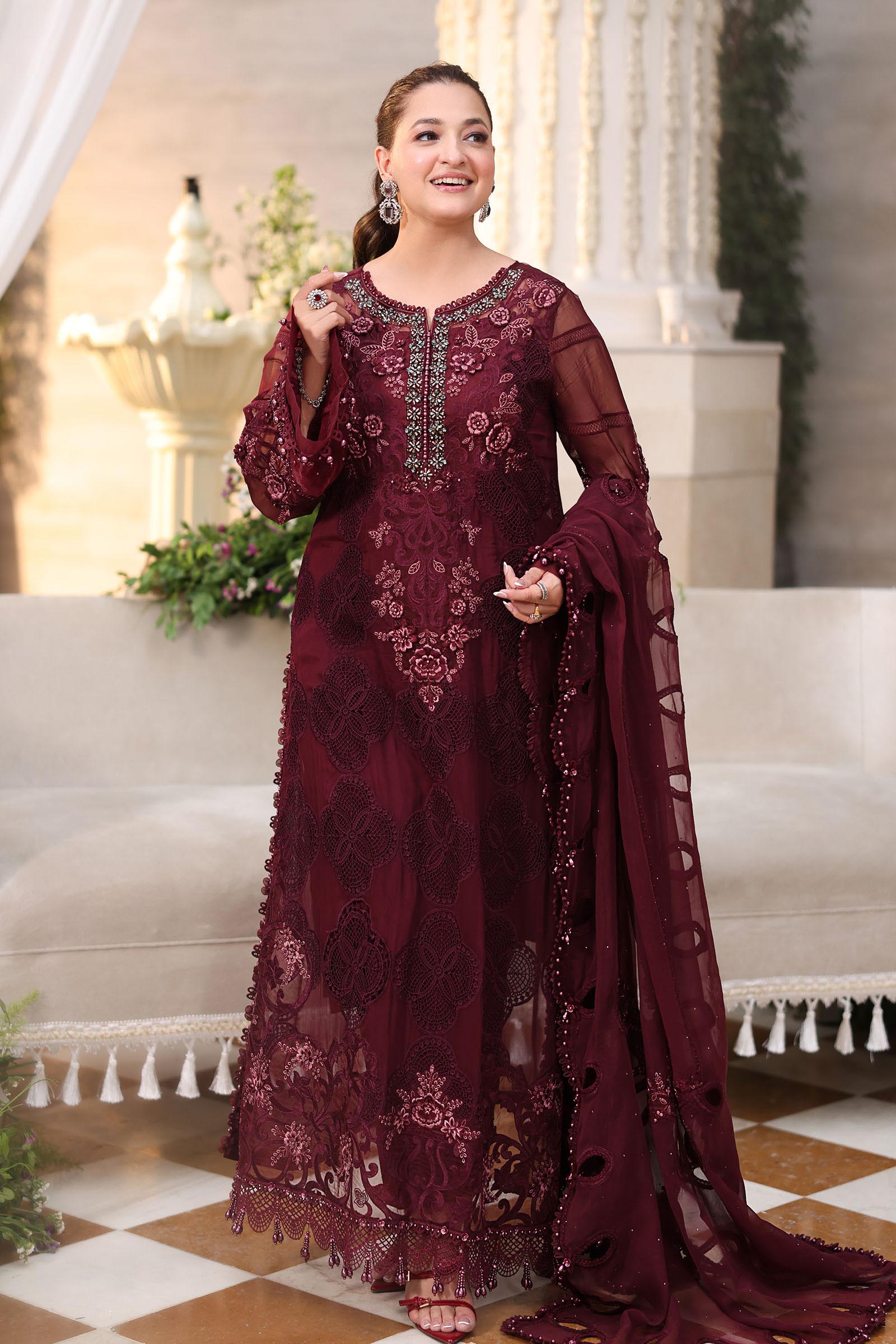 MPC-26-108 | Maria B | Tea Affair Embroidered Luxury Chiffon Collection 2026