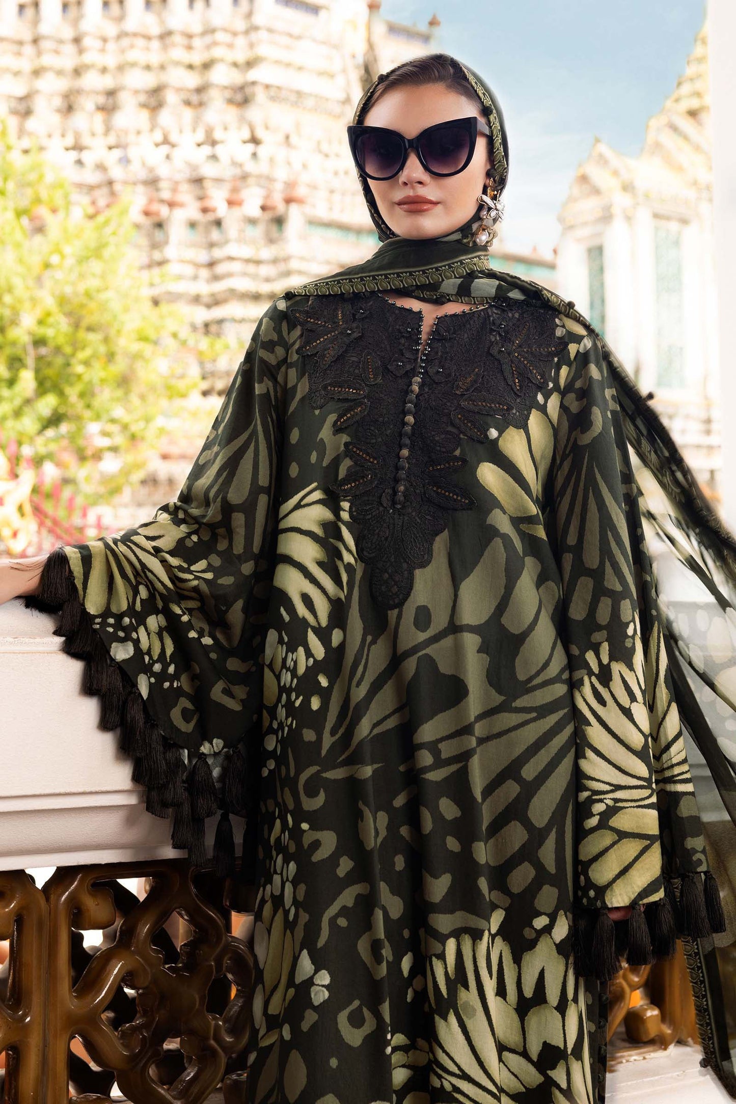 MPT-2809-A | Maria B | M.Prints Winter Shawl Collection 2025