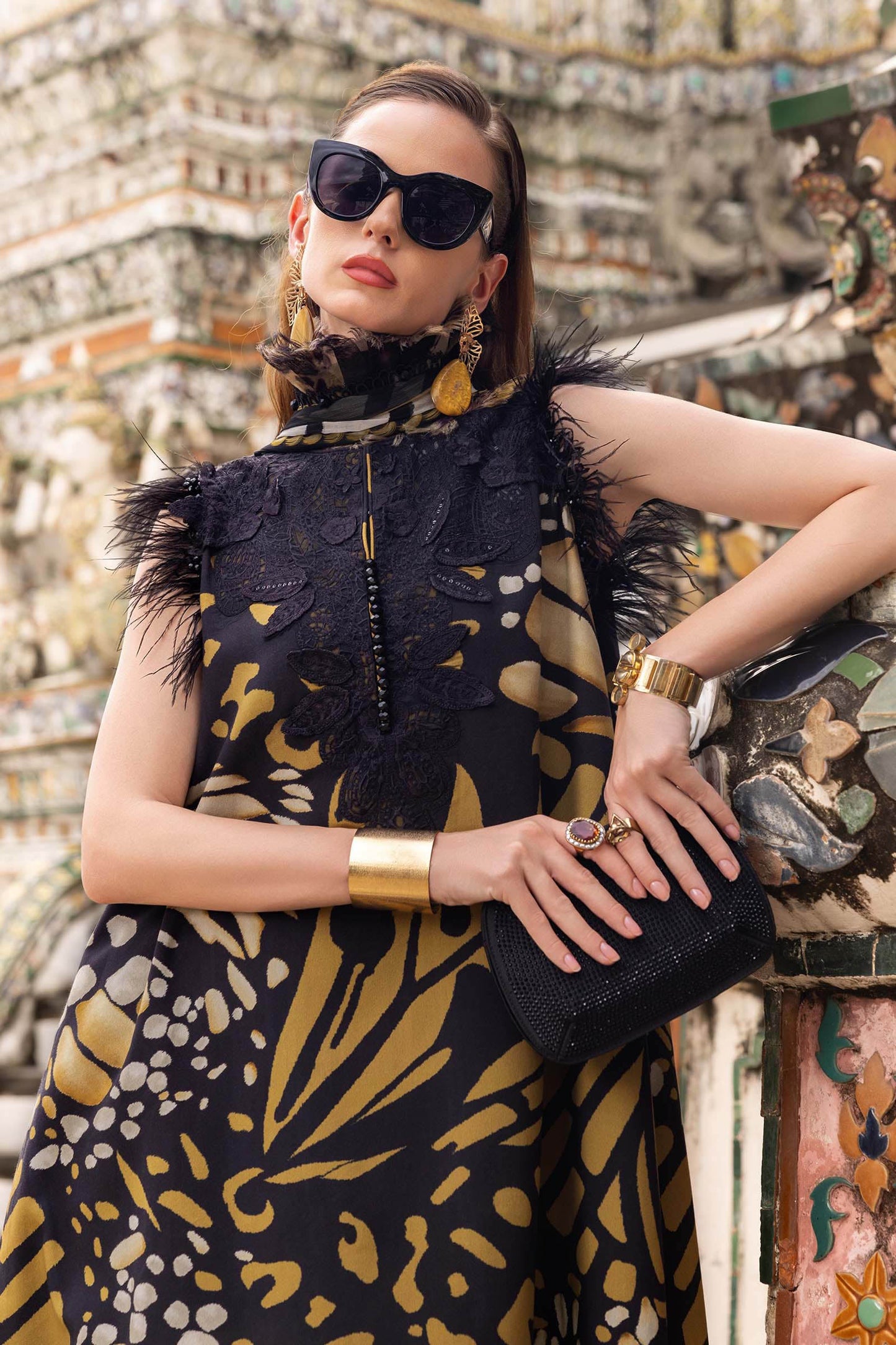 MPT-2809-B | Maria B | M.Prints Winter Shawl Collection 2025