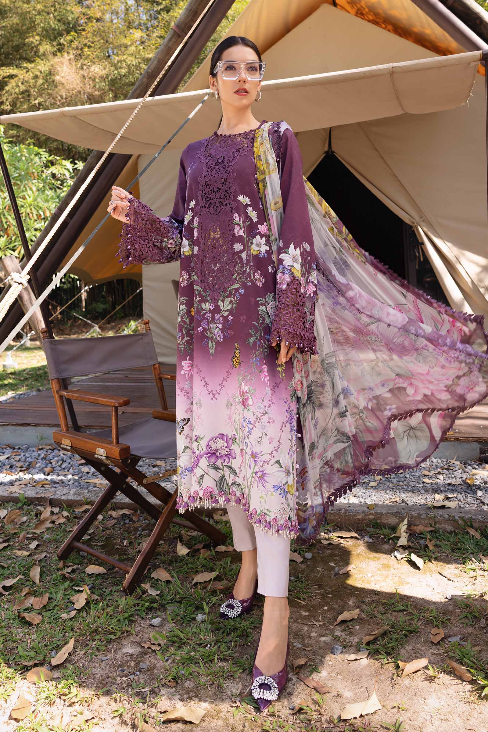 MPT-2909-B | Maria B |Safari Scape Mprints Spring Summer Lawn  Collection 2026 