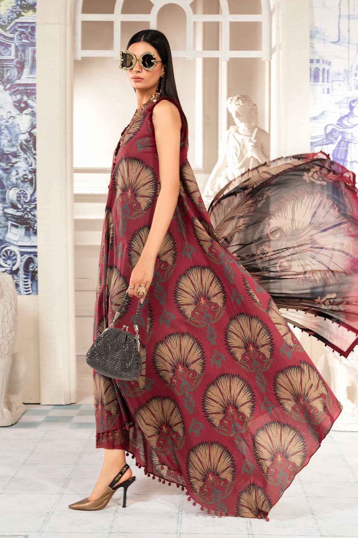 MPT-2209-B | Maria B | Unstitched Mprints Collections 2024