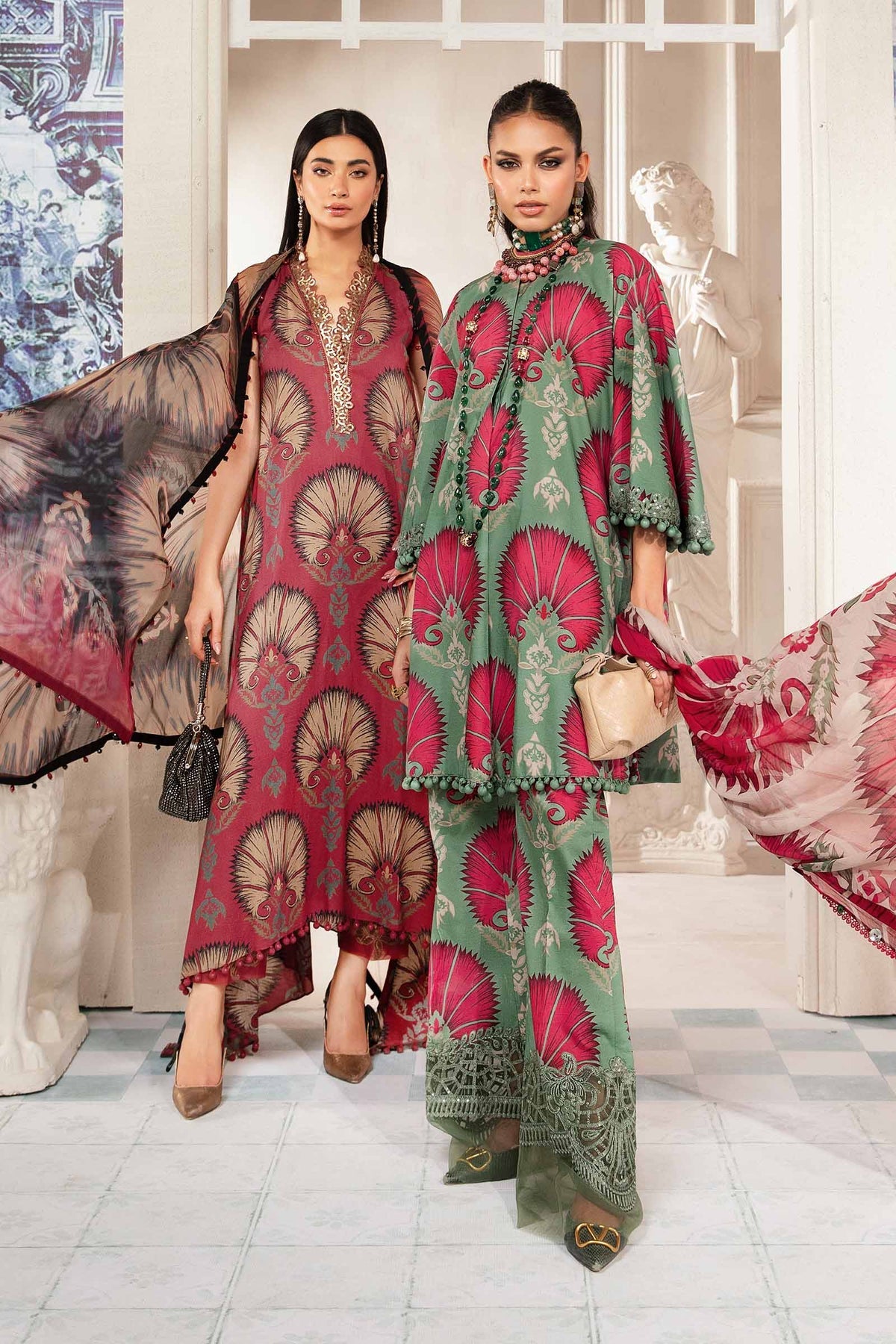 MPT-2209-B | Maria B | Unstitched Mprints Collections 2024