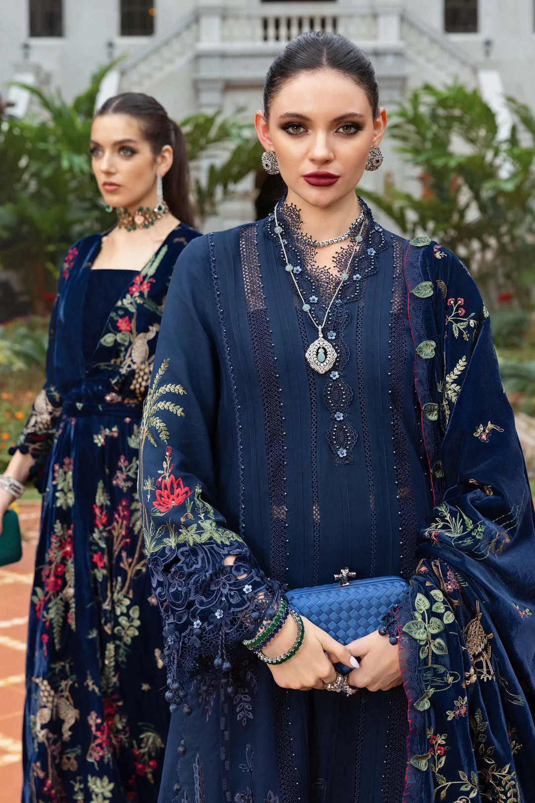 WL-1312-Navy Blue | Maria B Winter Luxe Collection 2025