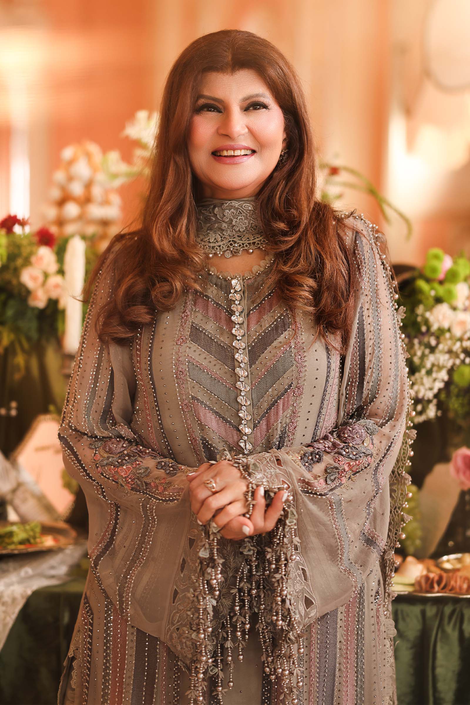 MPC-26-201-Antique Grey | Maria B Embroidered Chiffon Collection 2026
